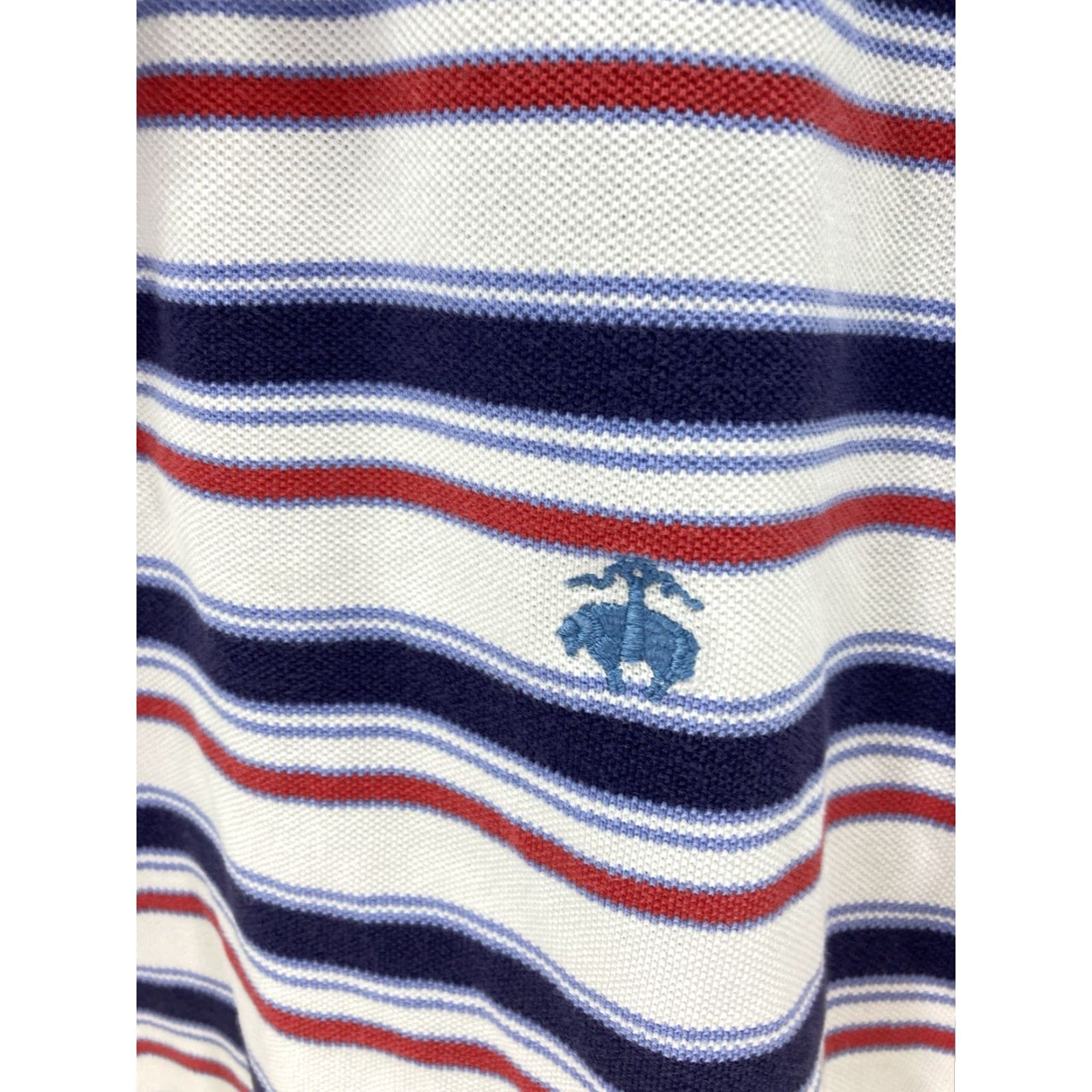 Brooks Brothers VINTAGE Brooks Brothers Polo Shirt Men XL Red Stripe Short Sleeve Cotton Knit Pullover Size US XL / EU 56 / 4 - 4 Thumbnail
