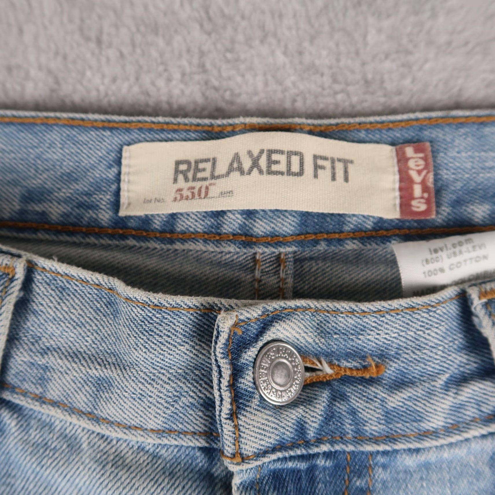Levi's VINTAGE Levi's Jeans 550 Men 34x29 Relaxed Fit Denim Blue 550 USA 5-Pocket Men Size US 34 / EU 50 - 6 Thumbnail
