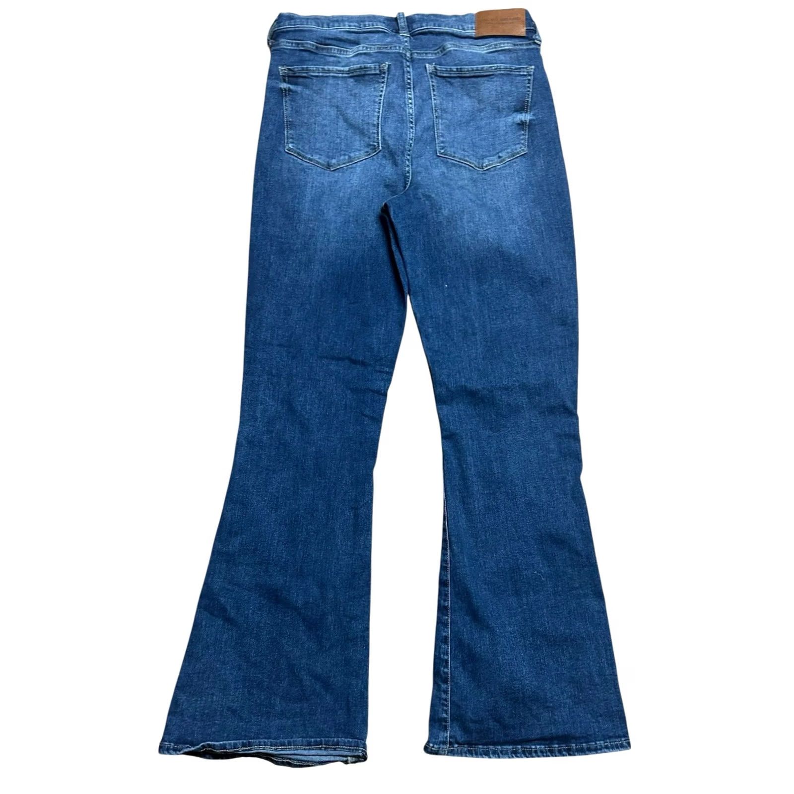 Lucky Brand LUCKY BRAND Jeans Blue Denim Stevie High Rise Flare Pants 12/31 Womens Regular 34x31 Medium Wash Cotton Polyester Spandex Size 34" / US 12 / IT 48 - 5 Thumbnail