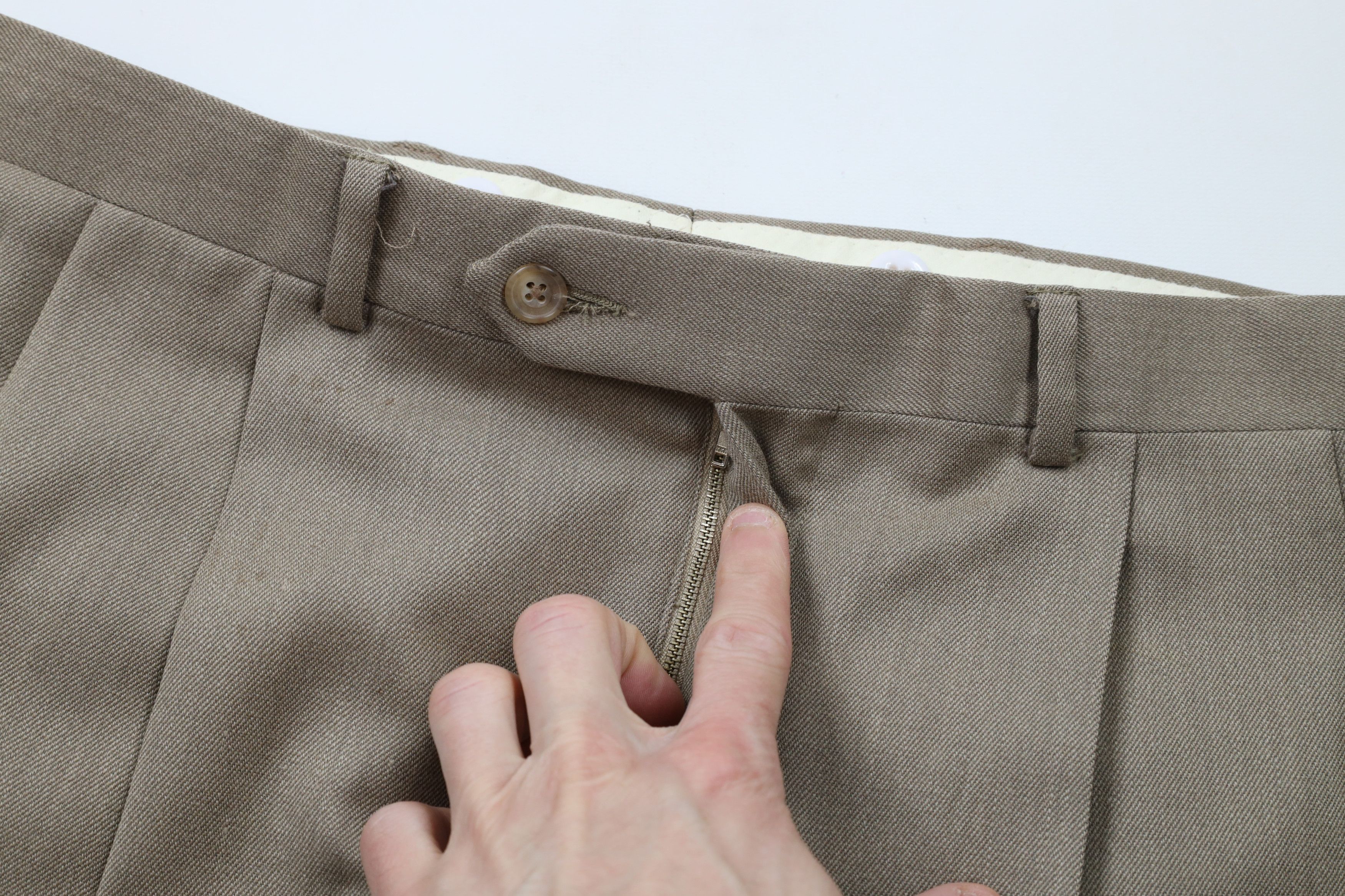 Vintage Vintage 70s Streetwear Cuffed Wide Leg Chino Pants USA Size US 34 / EU 50 - 6 Thumbnail