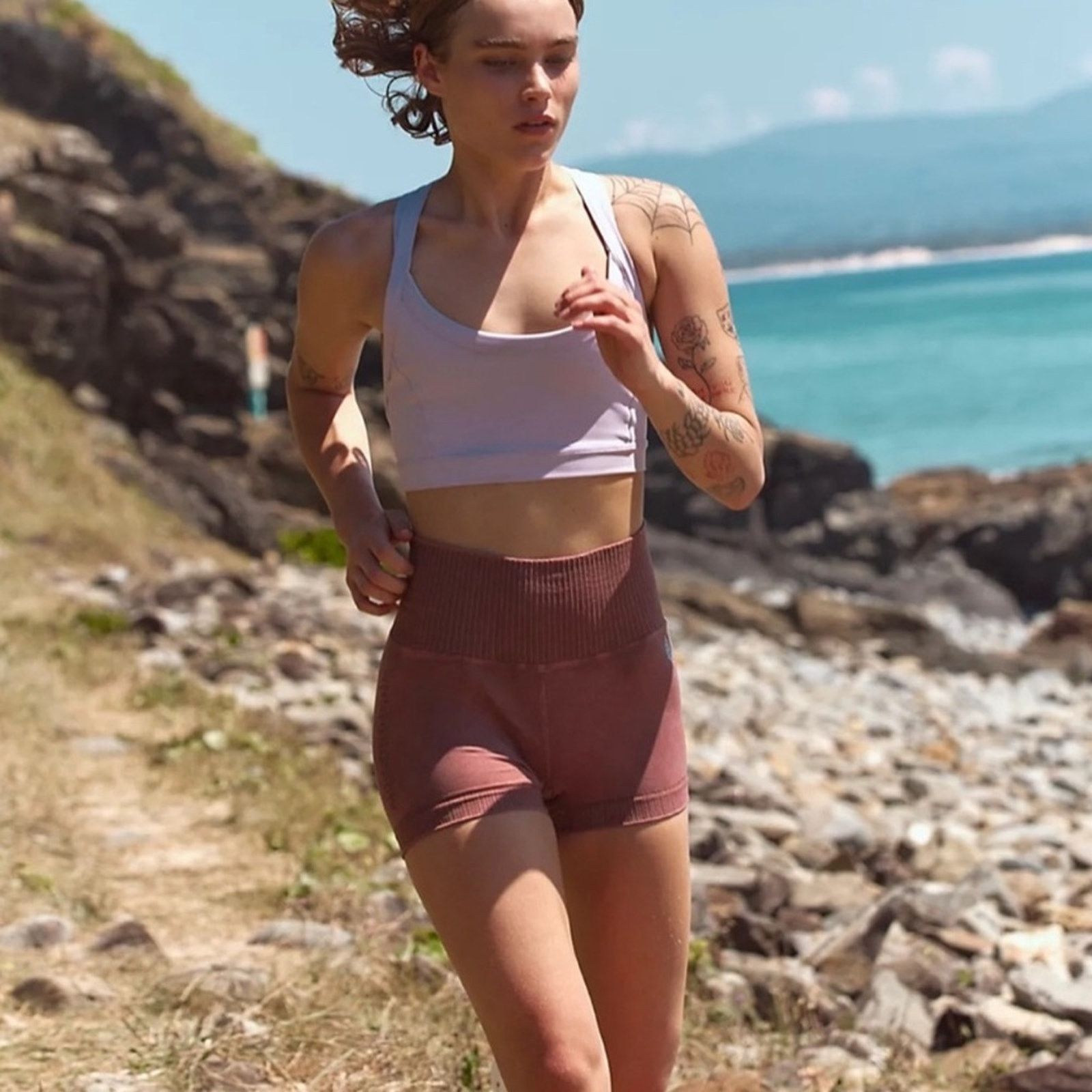 Free People Free People Good Karma Running Shorts – Nutmeg – Size M/L Size 28" / US 6 / IT 42 - 1 Thumbnail