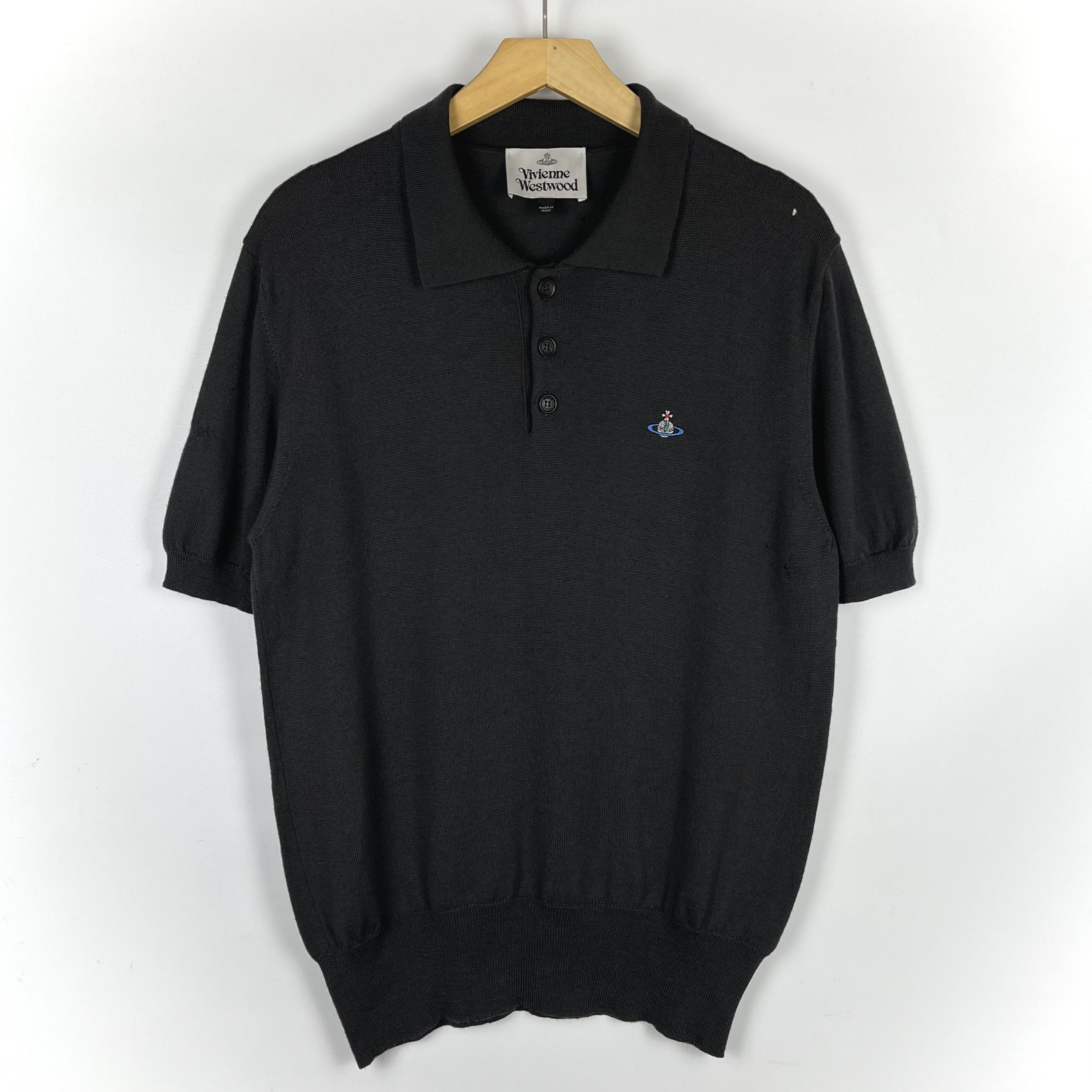 Vivienne Westwood Vivienne Westwood Orb Logo Knitted Polo Sweater Size US M / EU 48-50 / 2 - 1 Thumbnail