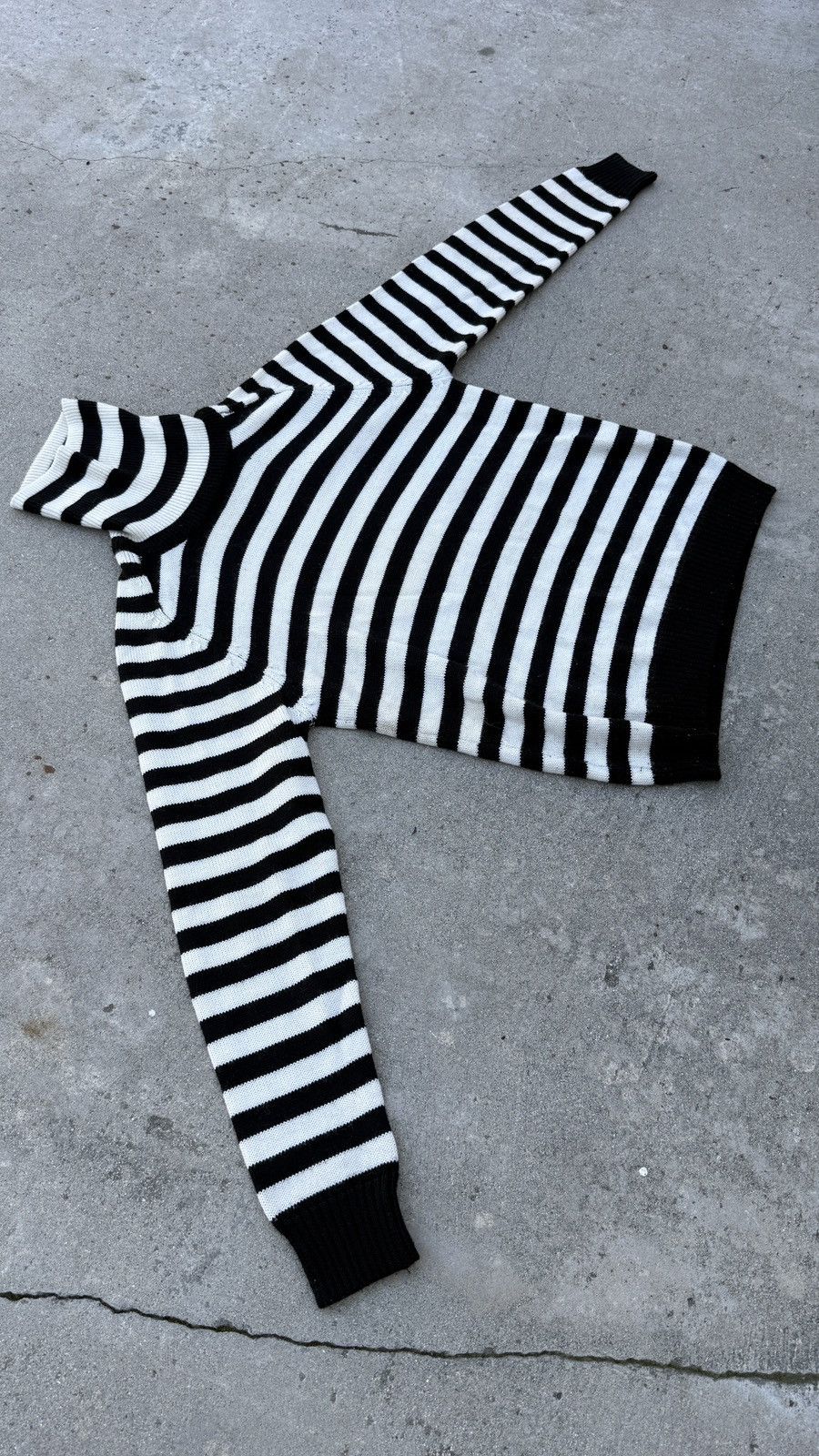 Saint Laurent Paris Hedi slimane black white striped turtleneck turtle neck Size US M / EU 48-50 / 2 - 2 Thumbnail