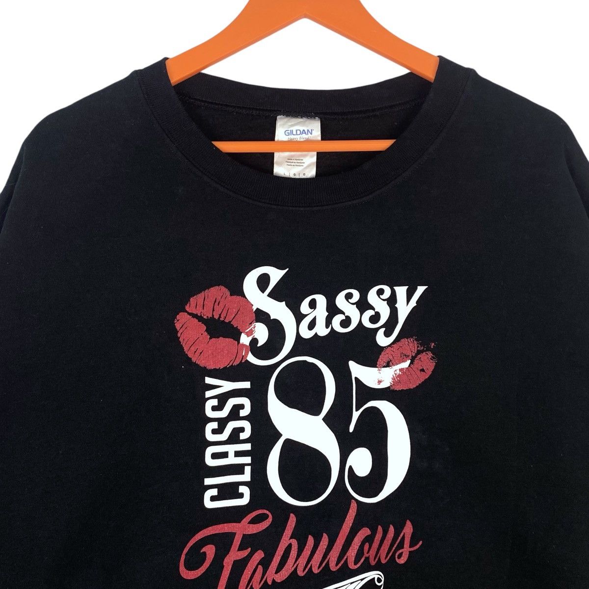 Gildan Sassy 85 Classy Spellout Logo Sweatshirt Crewneck Pullover Size US L / EU 52-54 / 3 - 2 Thumbnail