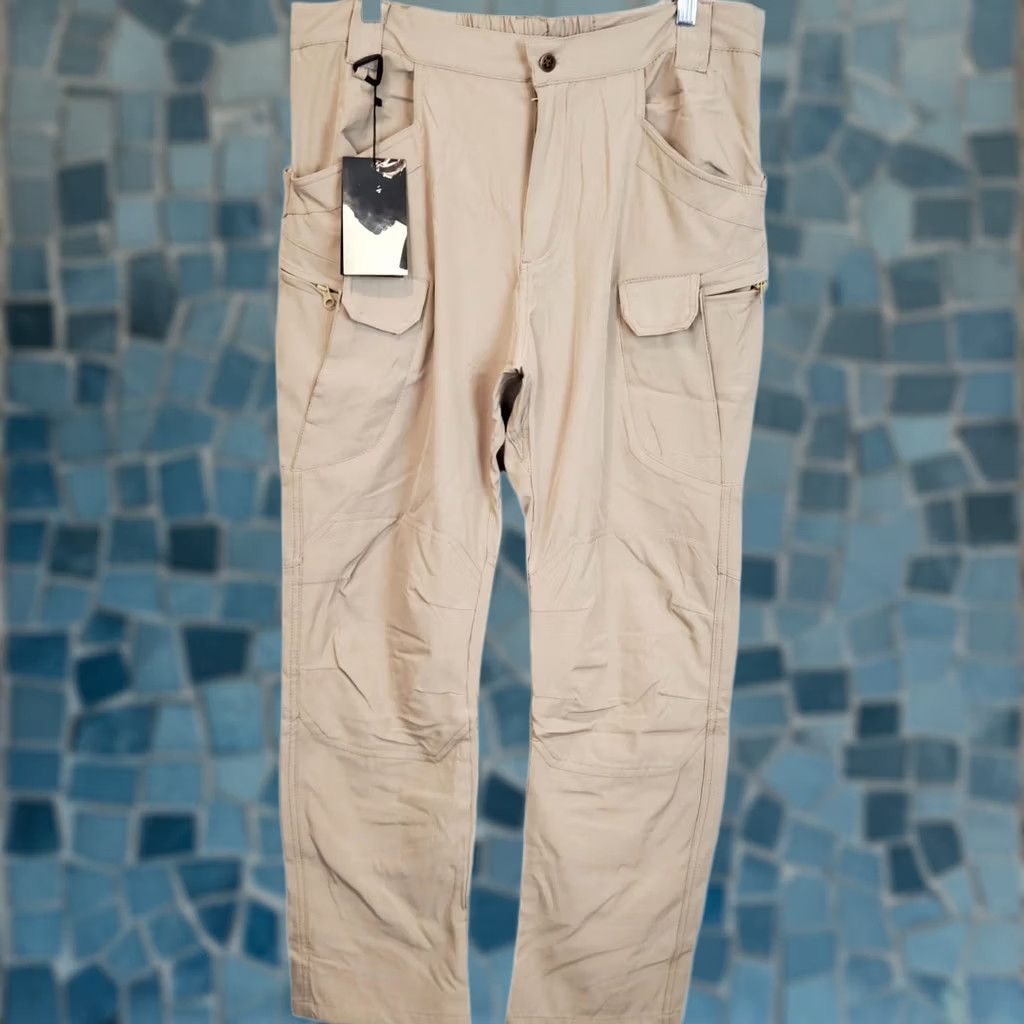 Equipment Outdoor Equipment Tactical Pants Military Straight Leg Cargo Pants XL Beige Mens Size US 36 / EU 52 - 1 Thumbnail