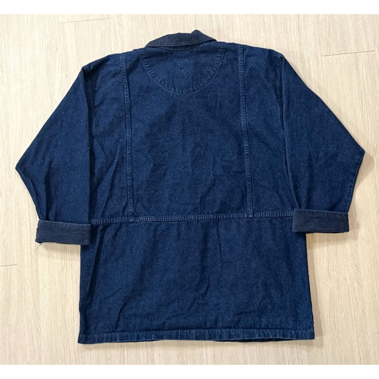 Vintage VINTAGE Osh Kosh B’Gosh Denim/Corduroy Engineer Jacket XL Men Blue 80s USA Bomber Jacket Size US XL / EU 56 / 4 - 2 Thumbnail