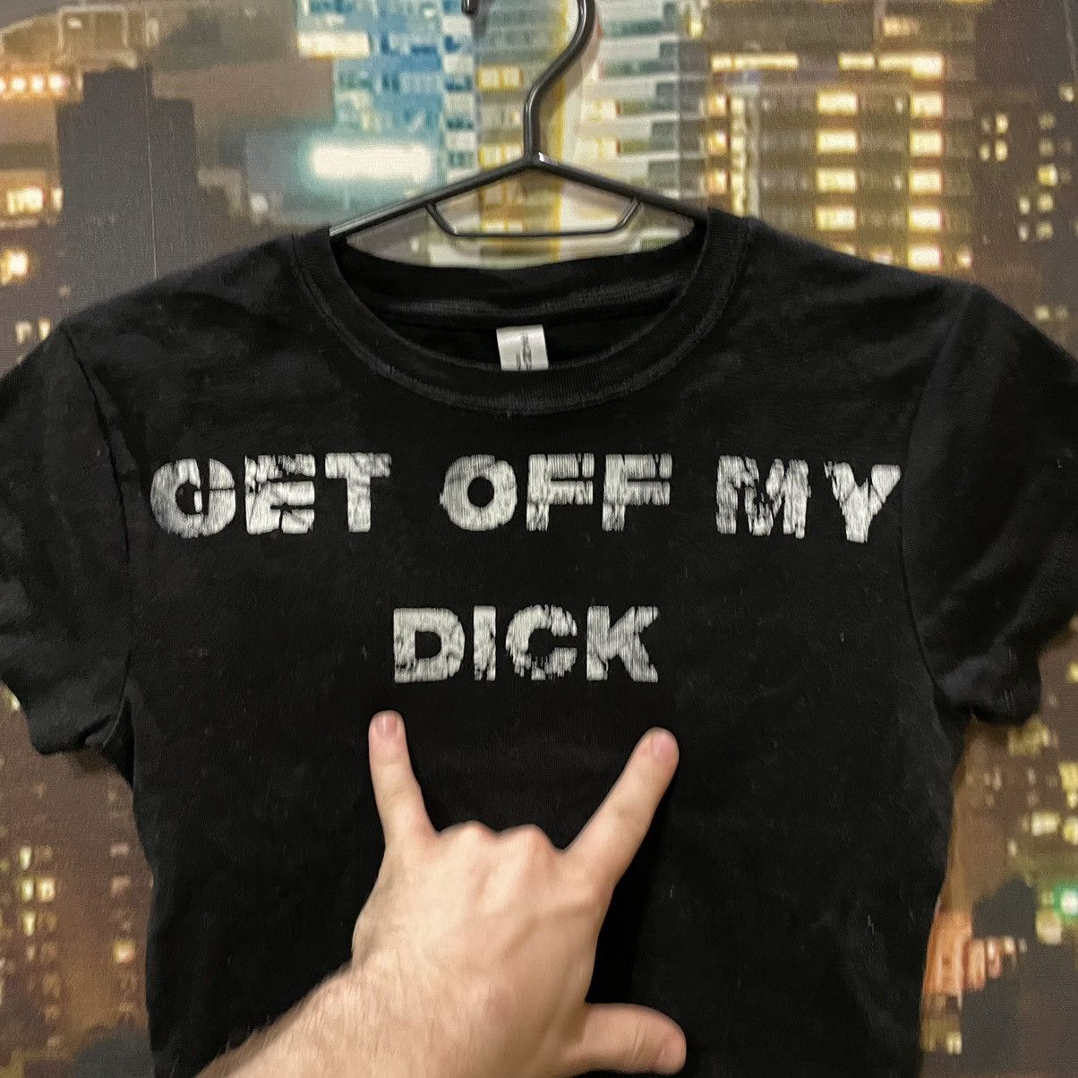 Band Tees OPIUM T SHIRT HUMOR GET OFF MY DICK PENIS SEX PORNSTAR 90s Size S / US 4 / IT 40 - 3 Thumbnail
