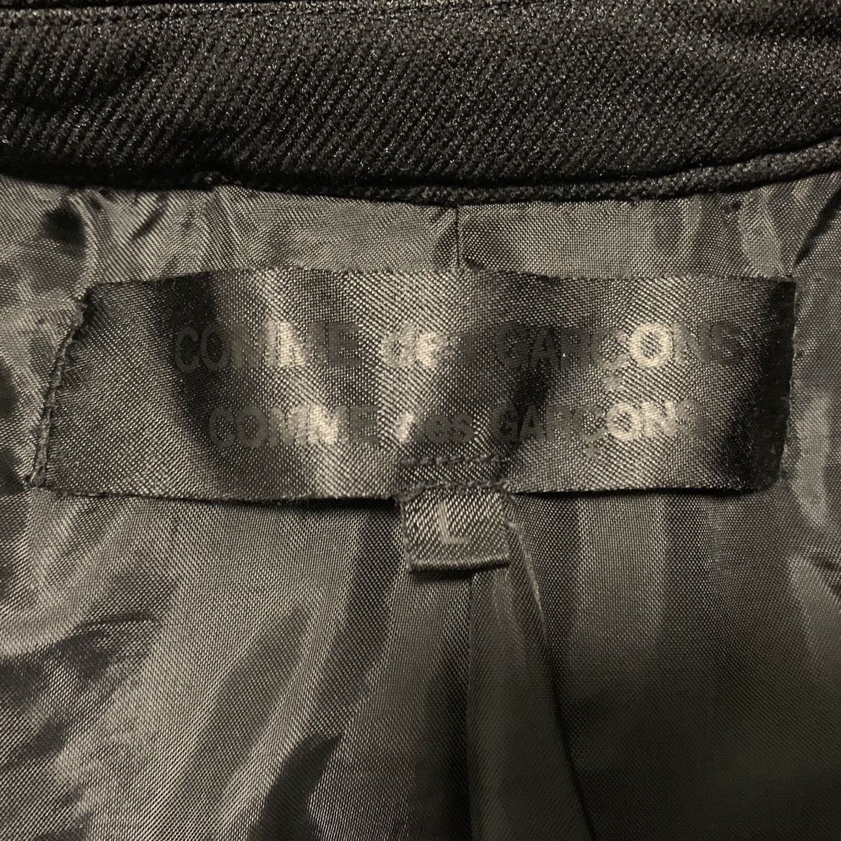 Comme des Garcons A/W 2005 Comme Des Garcons Black Polyester Button Coat Size L / US 10 / IT 46 - 5 Thumbnail