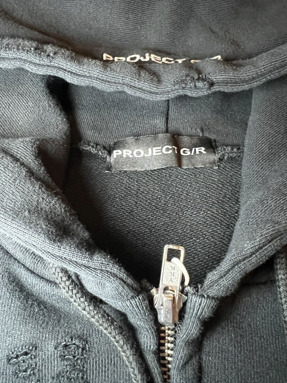 Project GR Blue Snake Zip Up Hoodie Size 2