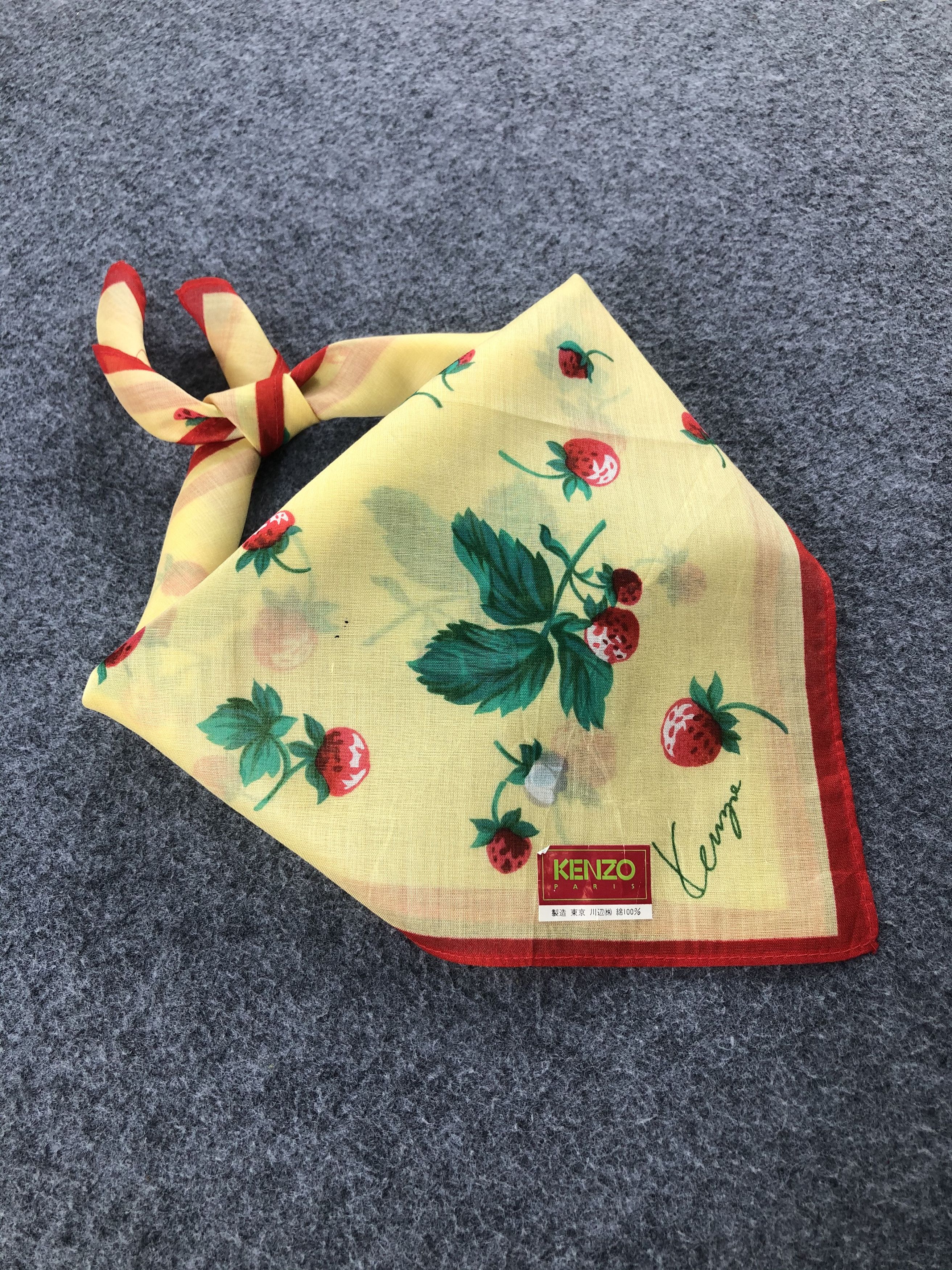 Kenzo Kenzo Floral Handkerchief / Bandana / Neckerchief Size ONE SIZE - 1 Thumbnail