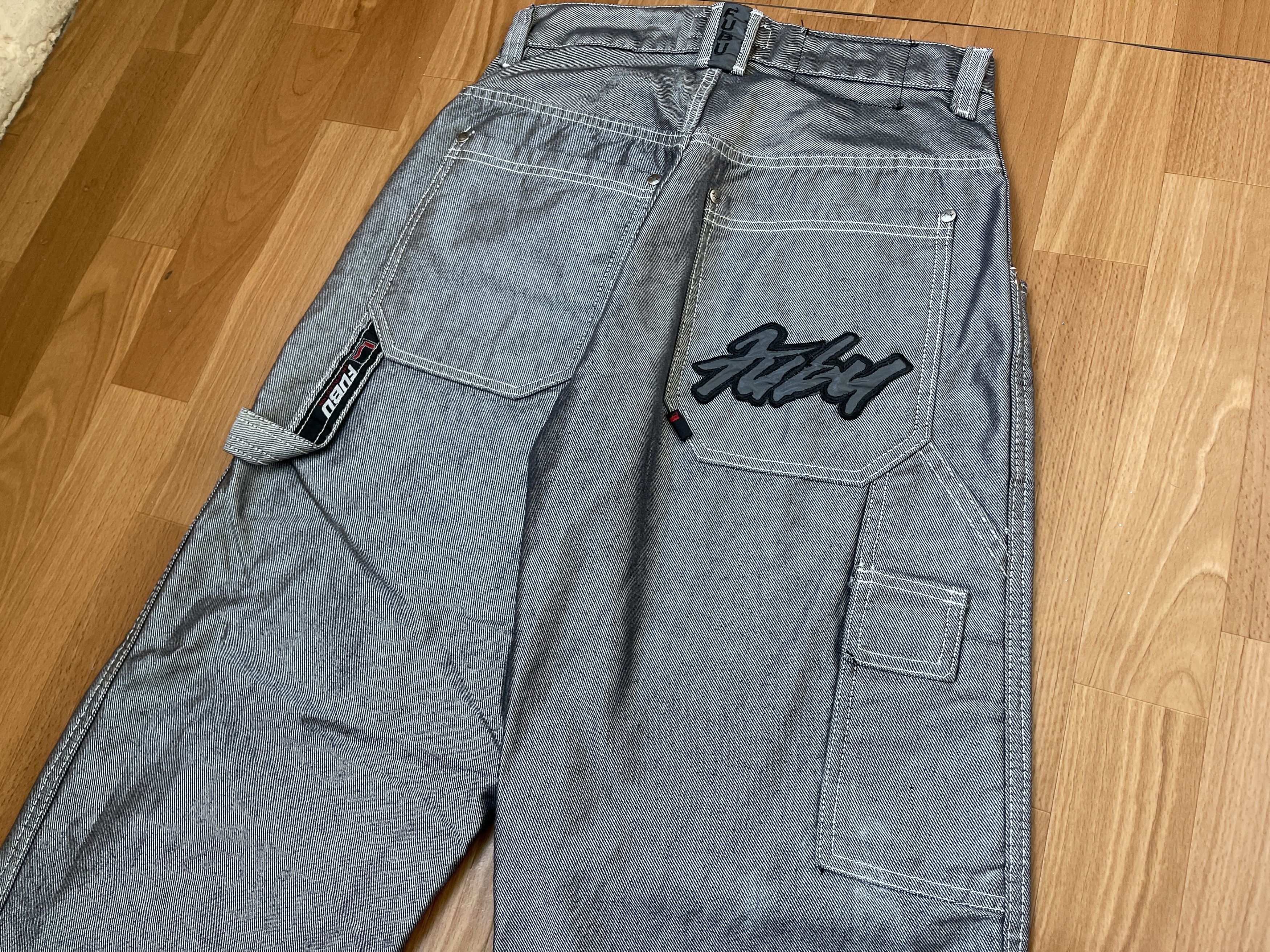 Fubu FUBU jeans shiny vintage baggy jeans silver metallic size 28 Size US 28 / EU 44 - 6 Thumbnail