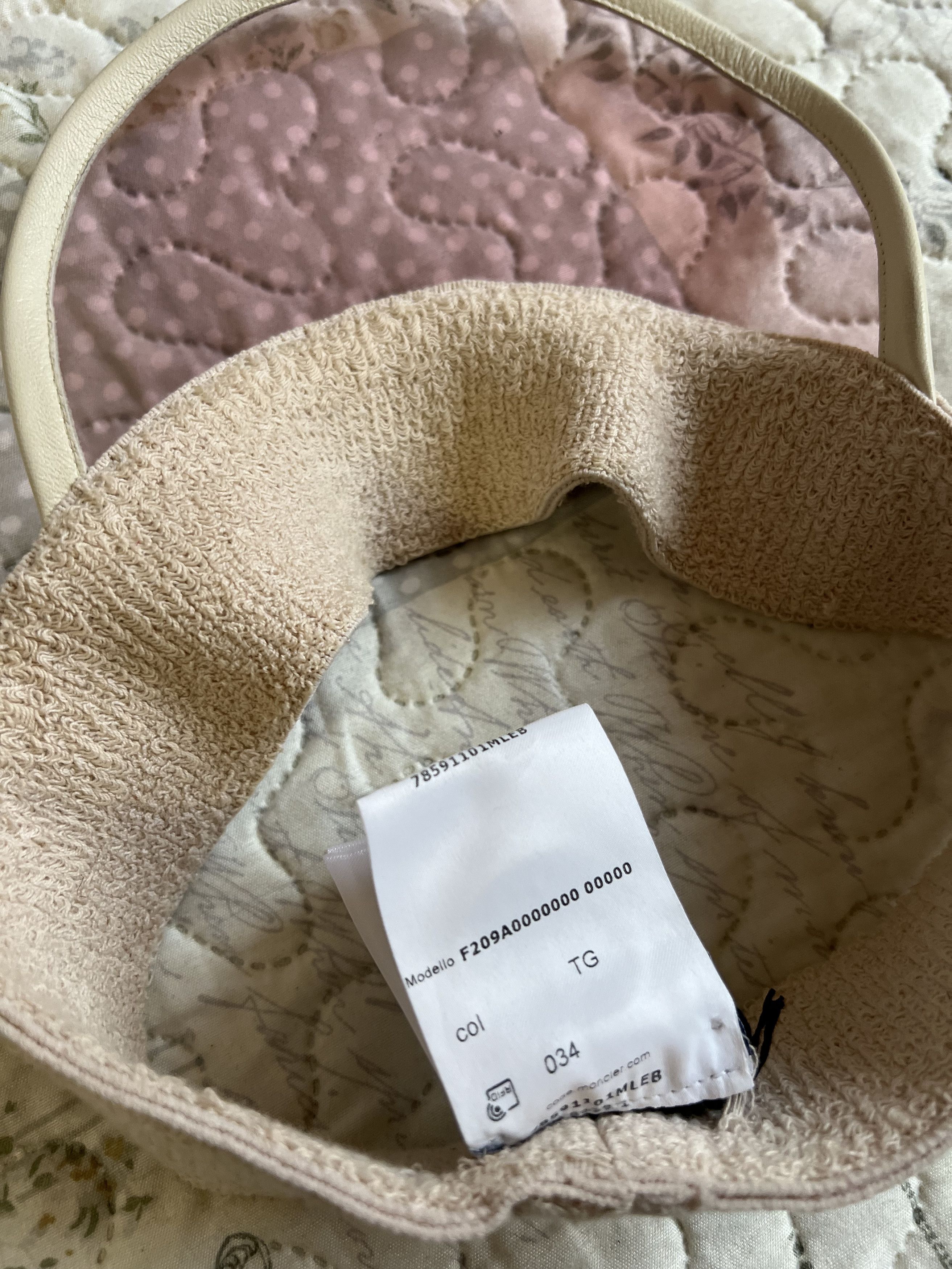 Moncler Moncler visor hat elastic bandage pink cap tennis logo band Size ONE SIZE - 7 Thumbnail
