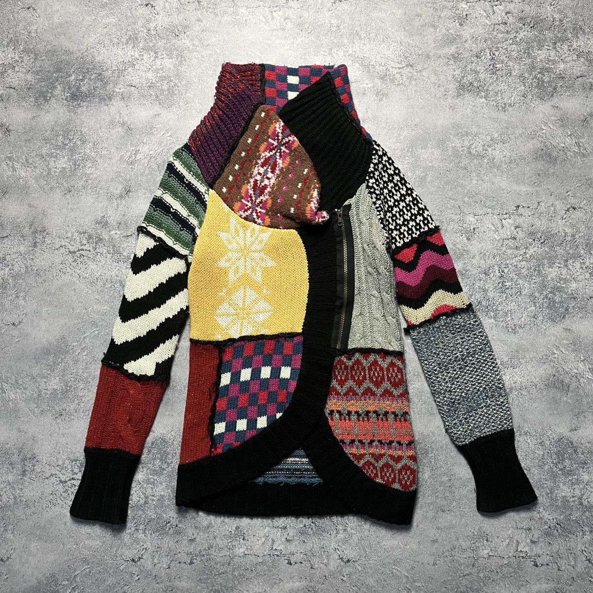 Desigual Vintage Desigual Patchwork Knitted Cardigan Sweater Coogi Size M / US 6-8 / IT 42-44 - 1 Thumbnail