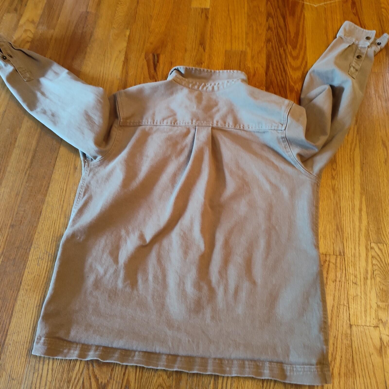 Tony Hawk Tony Hawk Twill Khaki Trucker Jacket Full Zip Men's Size L Size US L / EU 52-54 / 3 - 5 Thumbnail