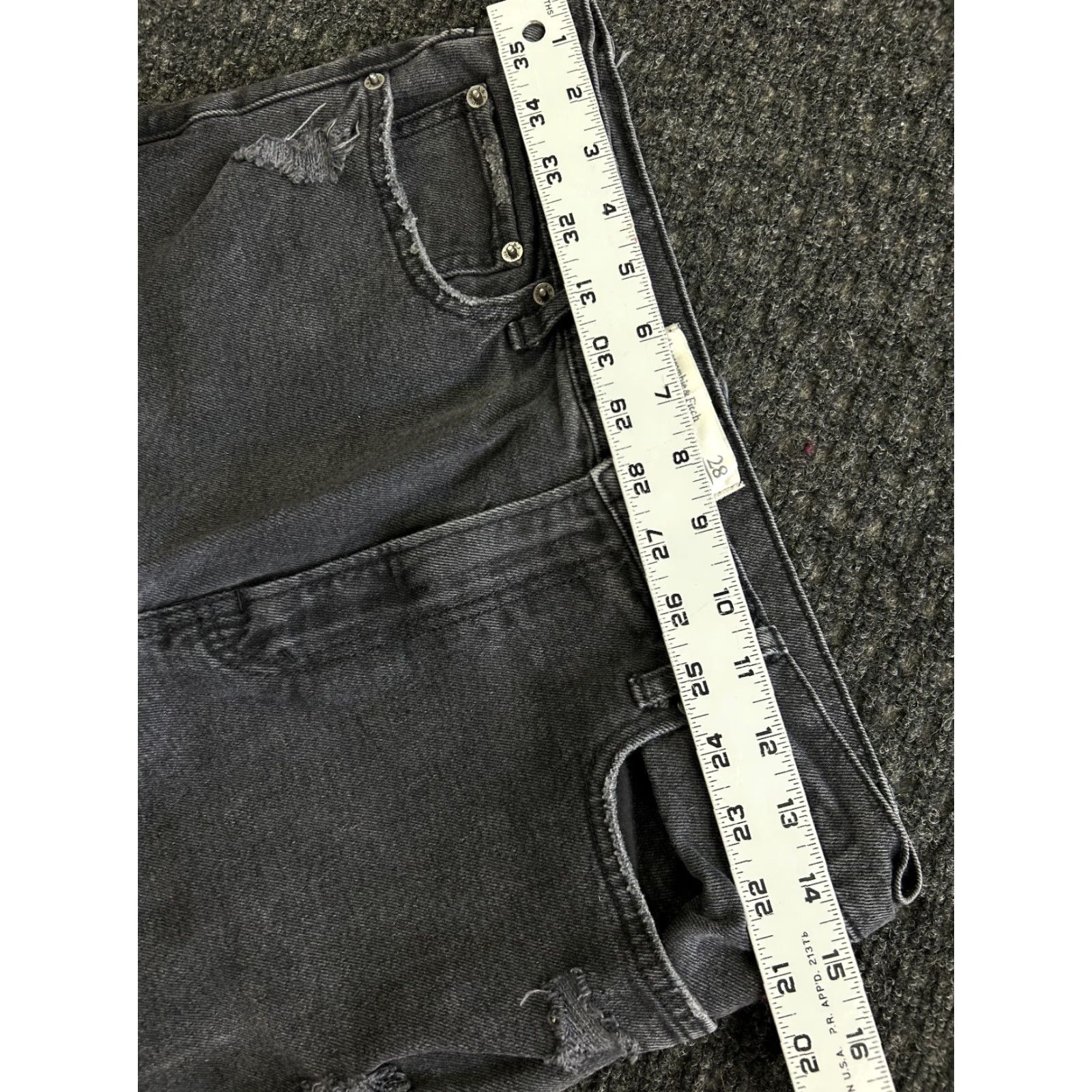 Abercrombie & Fitch Abercrombie & Fitch Jeans The Ankle Straight 28 6 R Ultra High Rise Black Women's Regular Size 28 Denim Distressed Pockets 5-Pocket Design Vintage No Size 28" / US 6 / IT 42 - 5 Thumbnail