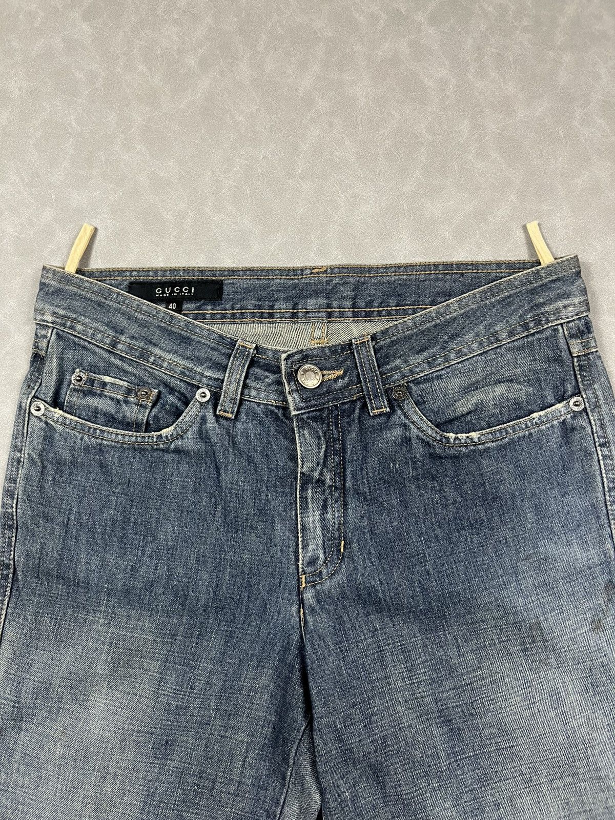 Gucci 90s Gucci denim pants Size 27" / US 4 / IT 40 - 15 Thumbnail