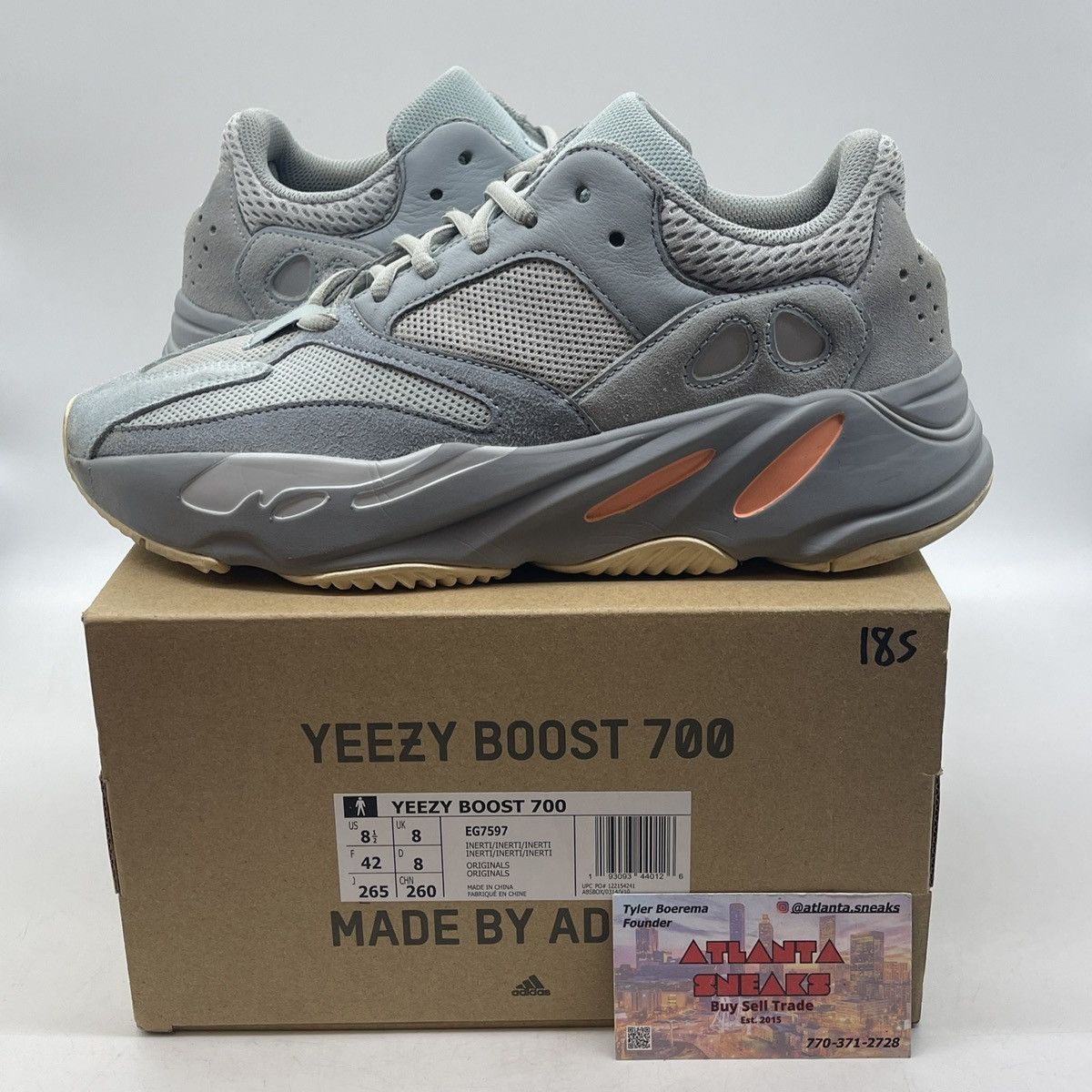 Adidas Yeezy boost 700 inertia Size US 8.5 / EU 41-42 - 1 Thumbnail