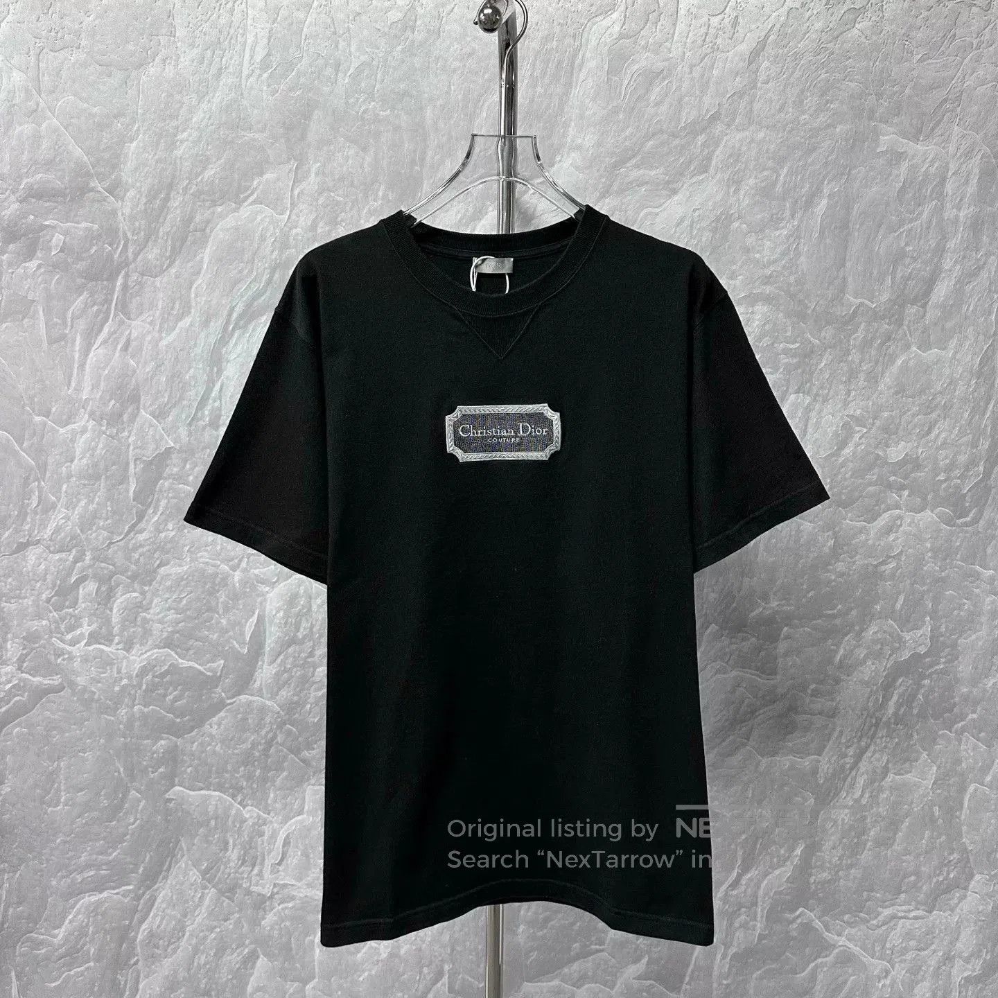 Dior black christian dior embroidered t-shirt xl. Size US XL / EU 56 / 4 - 1 Thumbnail