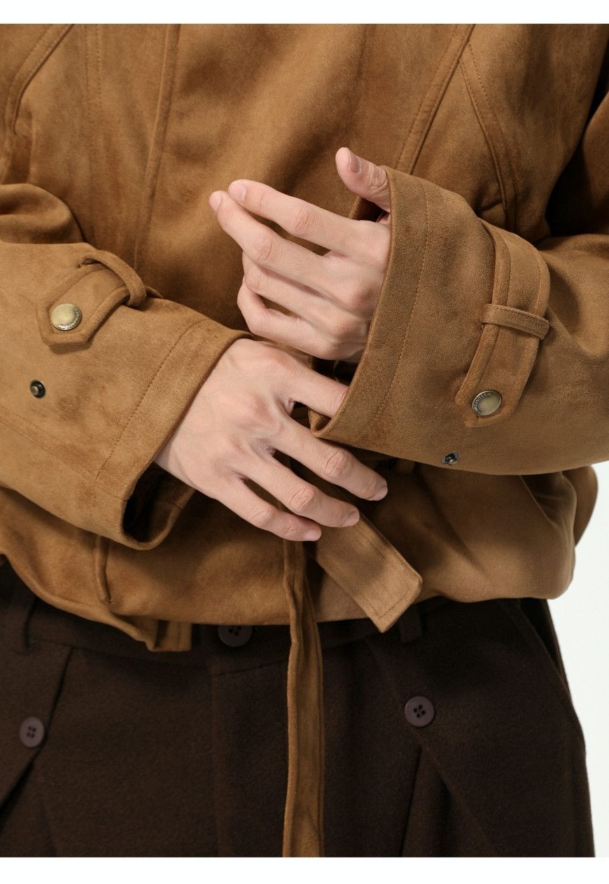 Other Men’s Stylish suede belted jacket Size US M / EU 48-50 / 2 - 4 Thumbnail