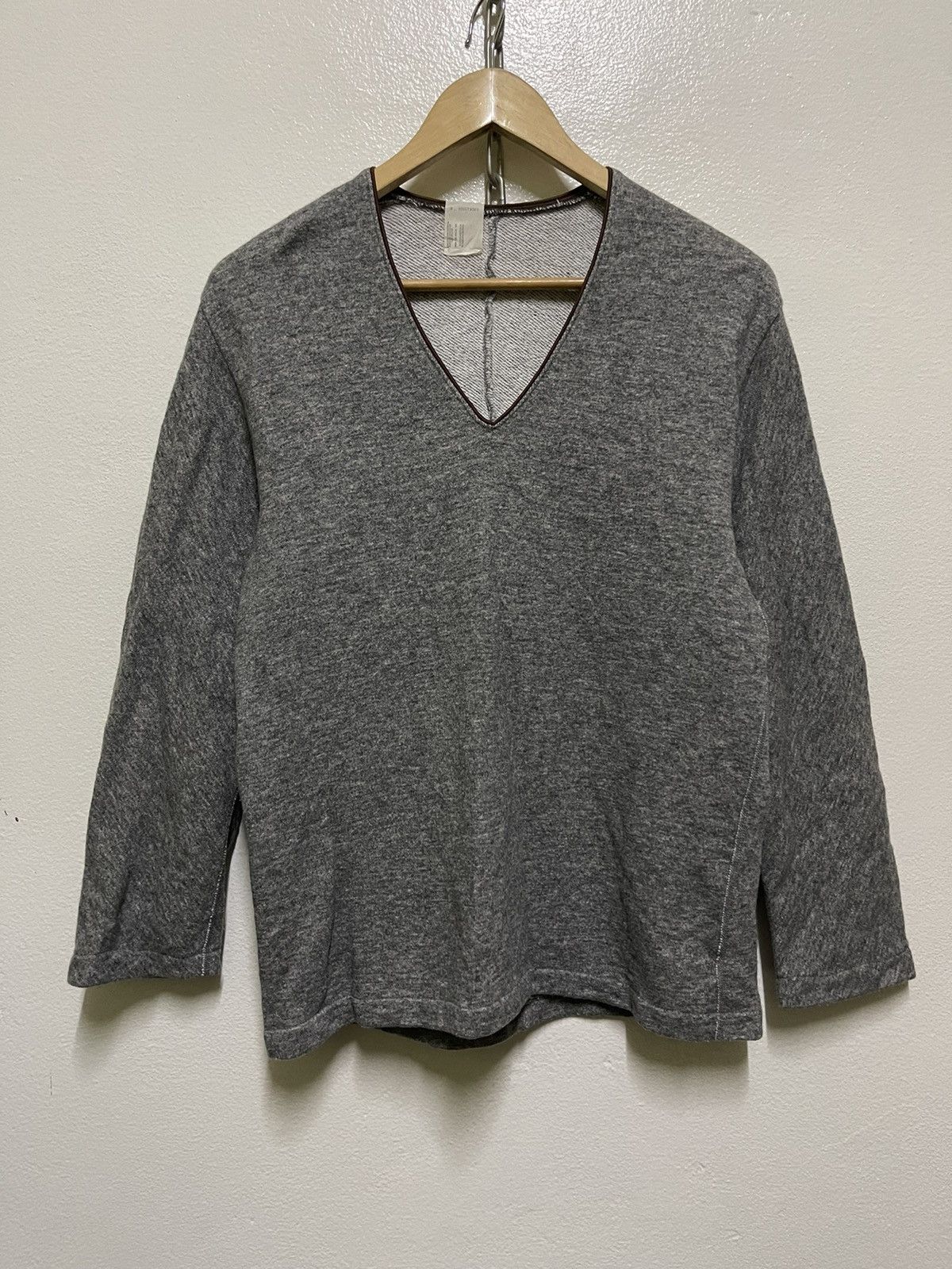 Japanese Brand N.Hoolywood Long Sleeve V Neck Size US M / EU 48-50 / 2 - 1 Thumbnail