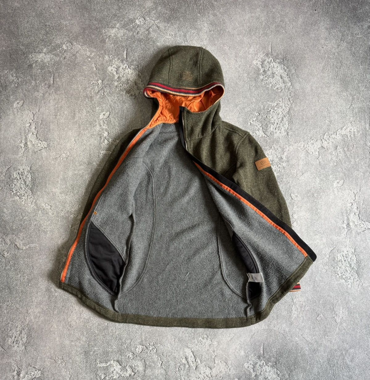 Designer State of elevenate XS zip wool hooded jacket gorpcore warm Size XS / US 0-2 / IT 36-38 - 4 Thumbnail