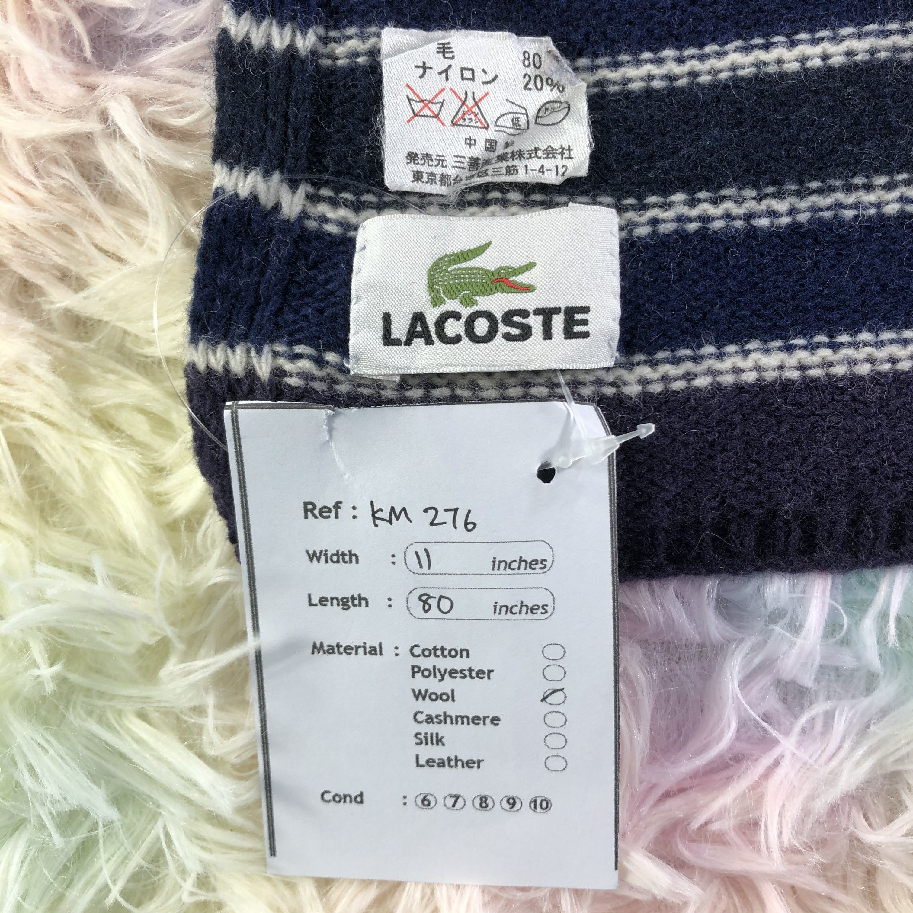 Lacoste Lacoste Scarf / Muffler / Neckwear - KM276 Size ONE SIZE - 6 Thumbnail