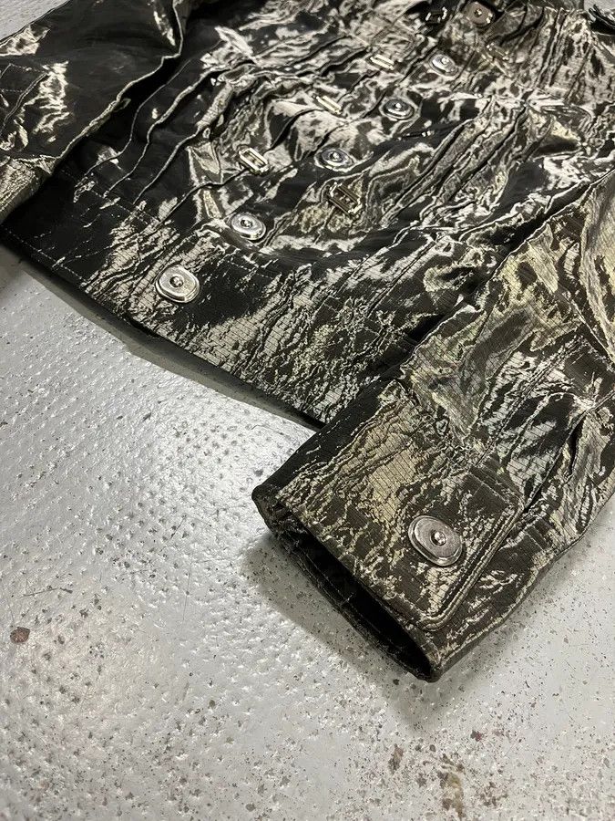 Balenciaga SS2007 Balenciaga Grey Nylon Metallic Jacket Size M / US 6-8 / IT 42-44 - 7 Thumbnail