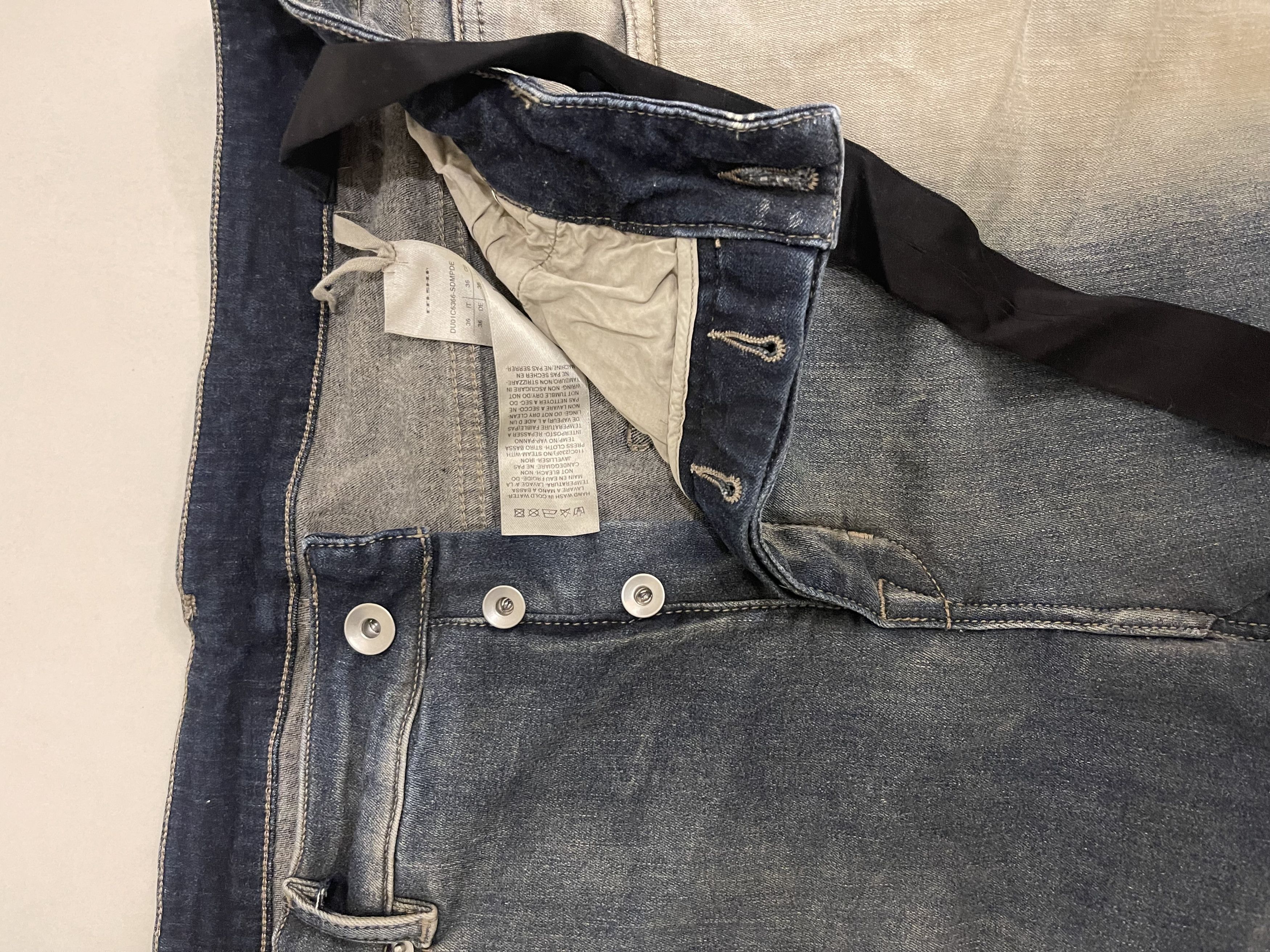 Rick Owens Drkshdw Rick Owen’s DRKSHDW Detroit cut denim Size US 36 / EU 52 - 3 Thumbnail