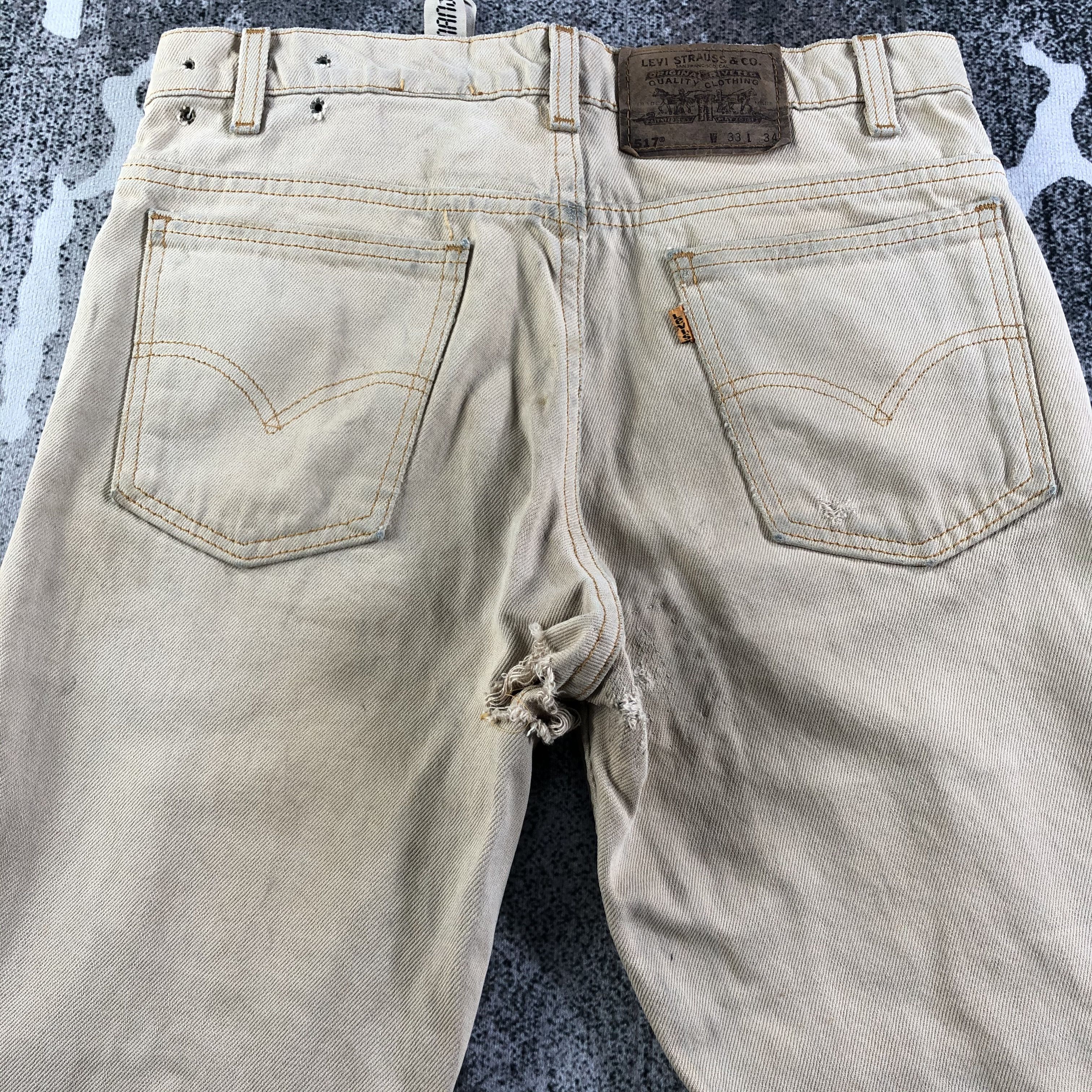 Levi's Vintage Levis 517 N Hollywood Price Kilomanjaro Flare Jeans Size US 32 / EU 48 - 4 Thumbnail