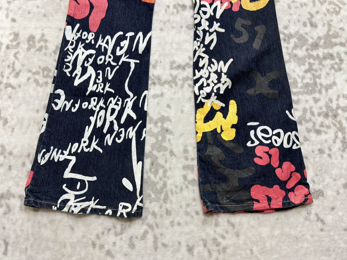 Hysteric Glamour Nesso Graffiti Print Flare Jeans Y2K Streetwear Bootcut Size US 28 / EU 44 - 13 Thumbnail