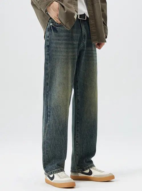 VIBE American wide-leg straight jeans for men Size US 32 / EU 48 - 2 Thumbnail
