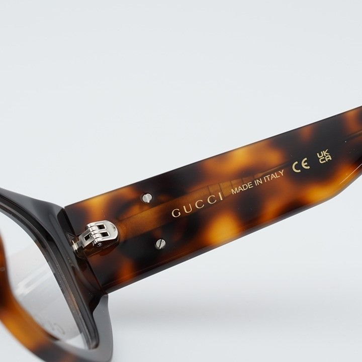Gucci Gucci GG1952O 002 Eyeglasses Havana 51mm Square Frame Size ONE SIZE - 8 Thumbnail
