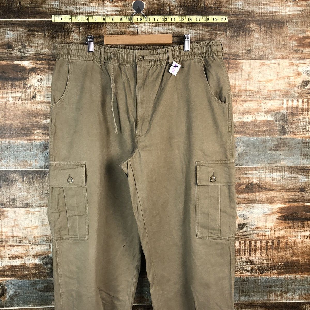 Japanese Brand Japanese Brand Brown Cargo Multipocket Pants #A2420 Size US 35 - 2 Thumbnail