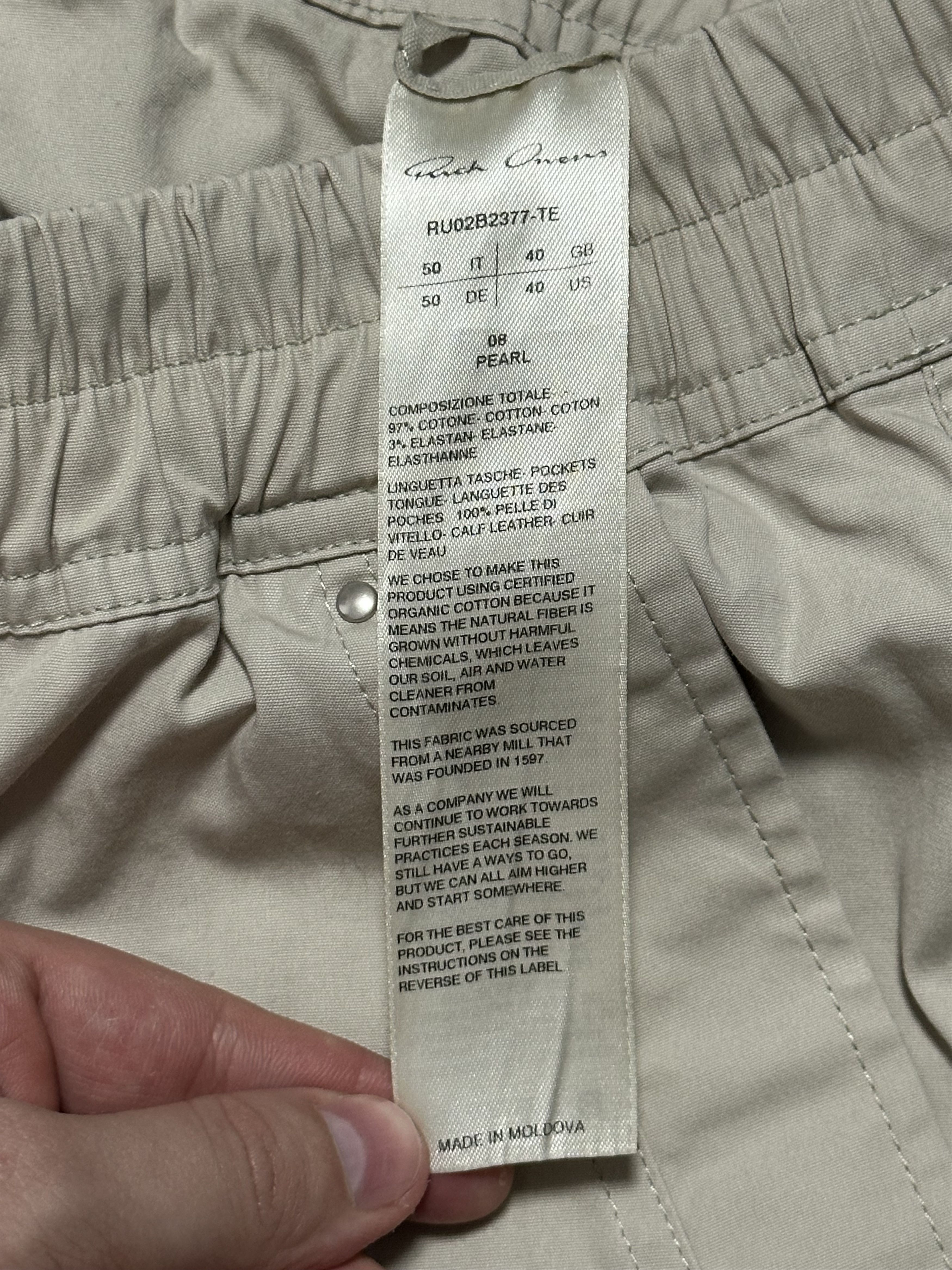 Rick Owens Rick Owens Bauhaus Tapered Drawstring Cargo Trousers Jogger Size US 34 / EU 50 - 8 Thumbnail