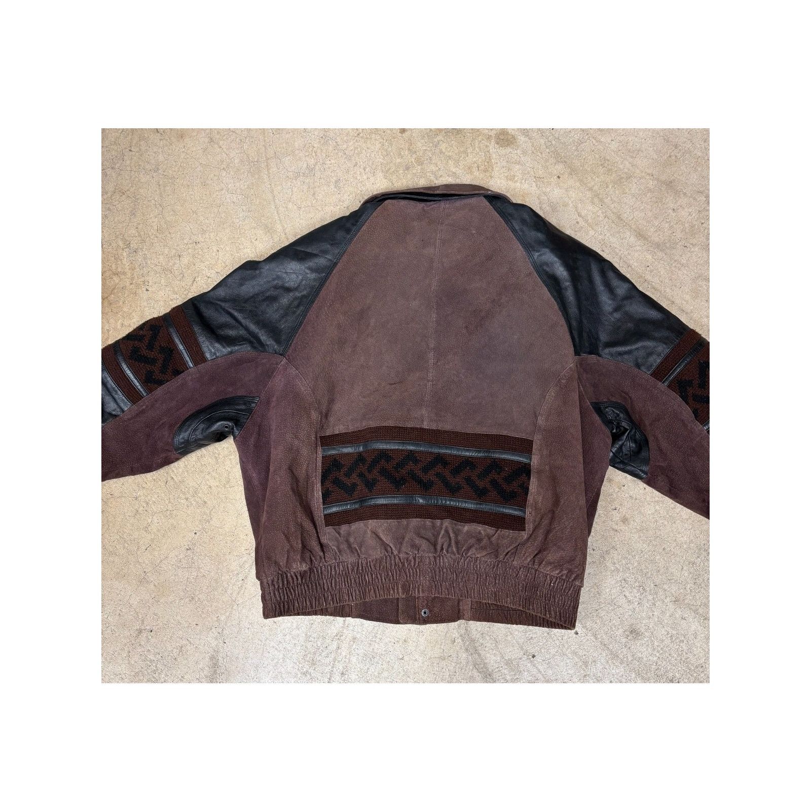 Cos Vintage COS Uomo Leather & Suede Bomber Jacket – XL Size US XL / EU 56 / 4 - 5 Thumbnail