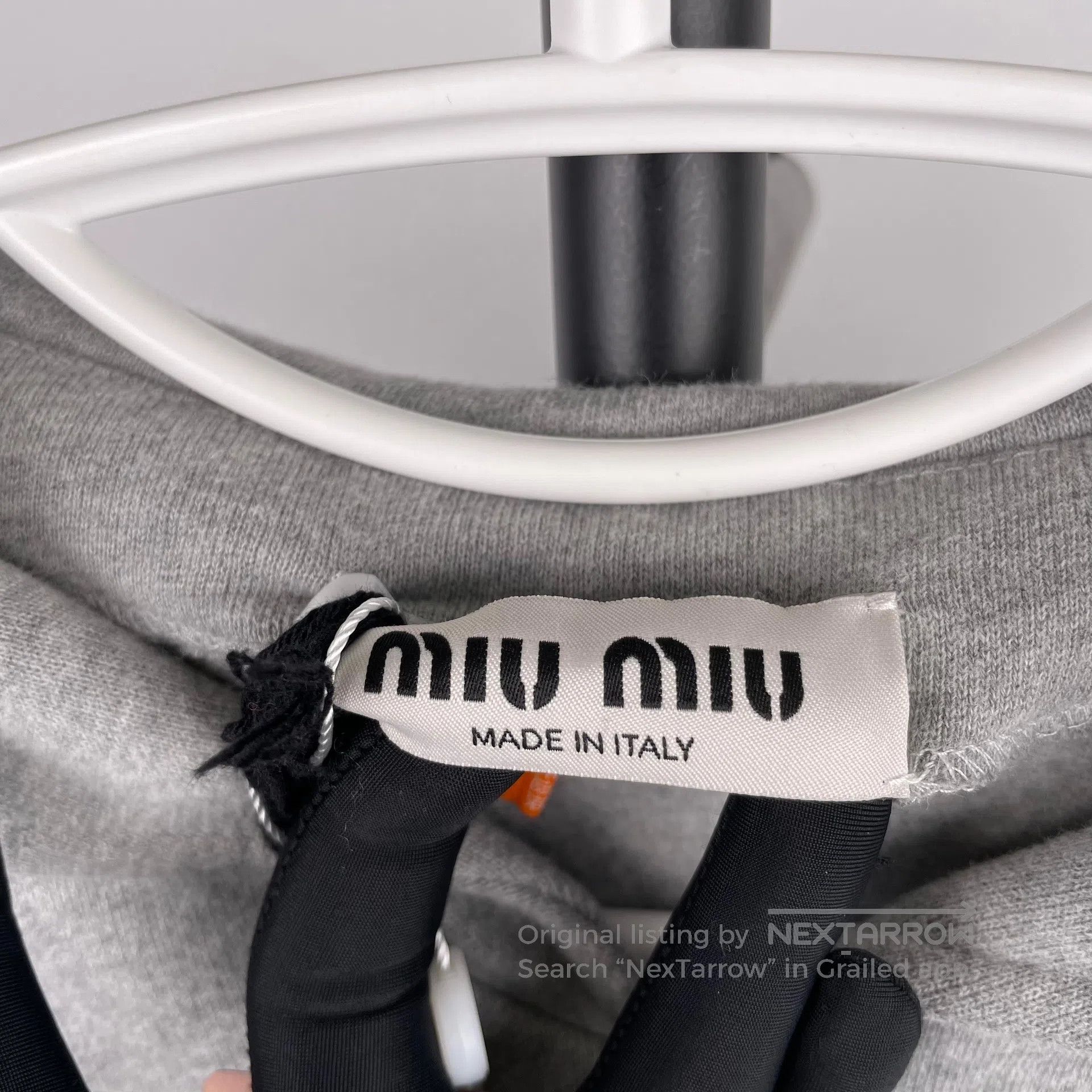 Miu Miu Miu Miu Gray navy collar long sleeve sweatshirt size M| Size US M / EU 48-50 / 2 - 5 Thumbnail