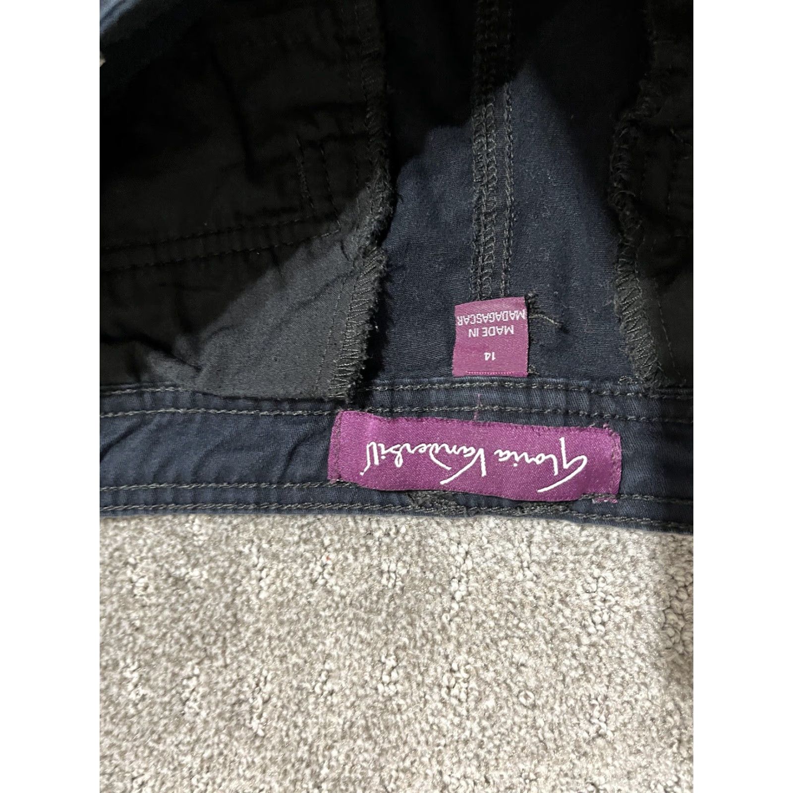 Gloria Vanderbilt VINTAGE Gloria Vanderbilt Pants Chino 14 Black Cotton Blend Regular Size Women Size 36" / US 14 / IT 50 - 5 Thumbnail