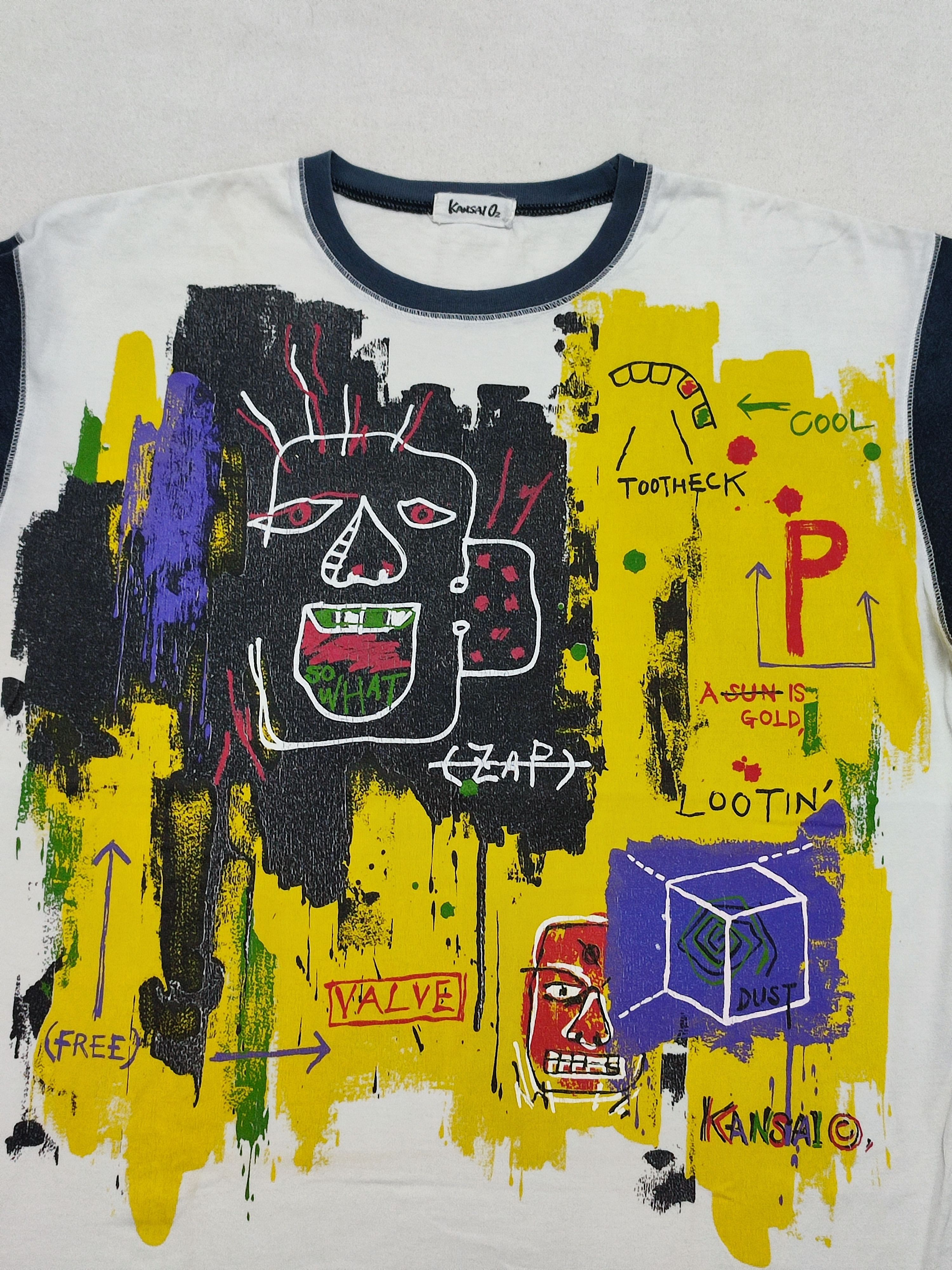 Jean-Michel Basquiat × Kansai Yamamoto Rare Archive Kansai 02 x Jean-Michel Basquiat Pop Art Tee Size US L / EU 52-54 / 3 - 10 Thumbnail