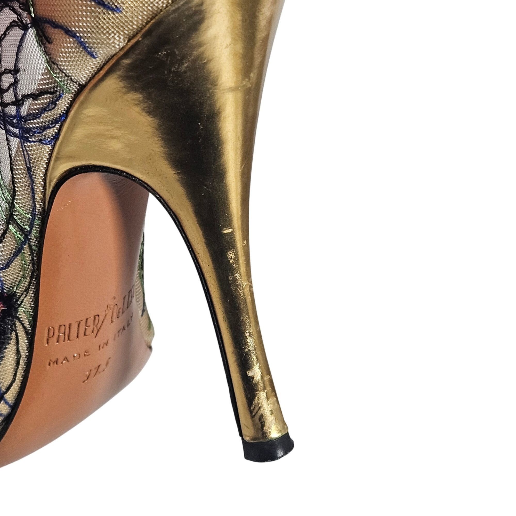 Other Palter DeLiso Women’s Heels Peacock Feather Embroidery 37.5 Size US 7.5 / IT 37.5 - 9 Thumbnail