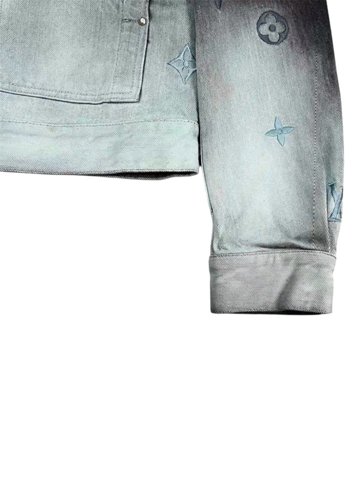 Louis Vuitton Louis Vuitton 60 Gradient Denim Jacket Embroidered Monogram Size US XXL / EU 58 / 5 - 5 Thumbnail