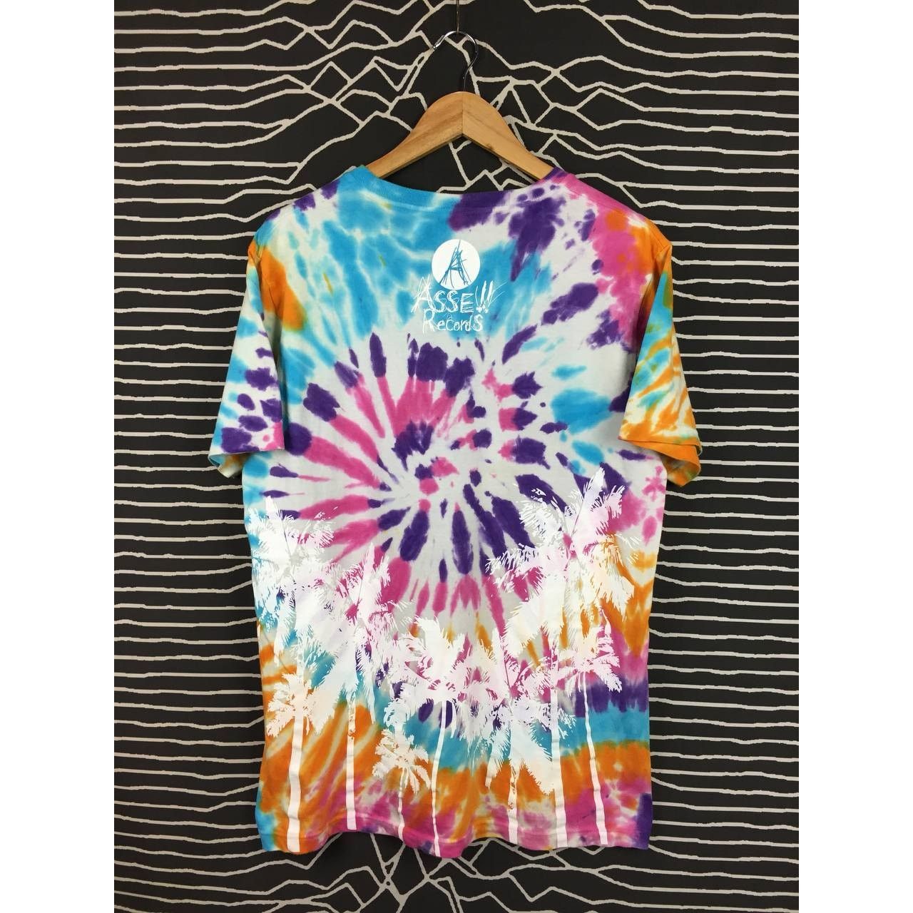 Japanese Brand Asse!! Records More Local More Global Spiral Tie Dye Tee Size US L / EU 52-54 / 3 - 5 Thumbnail