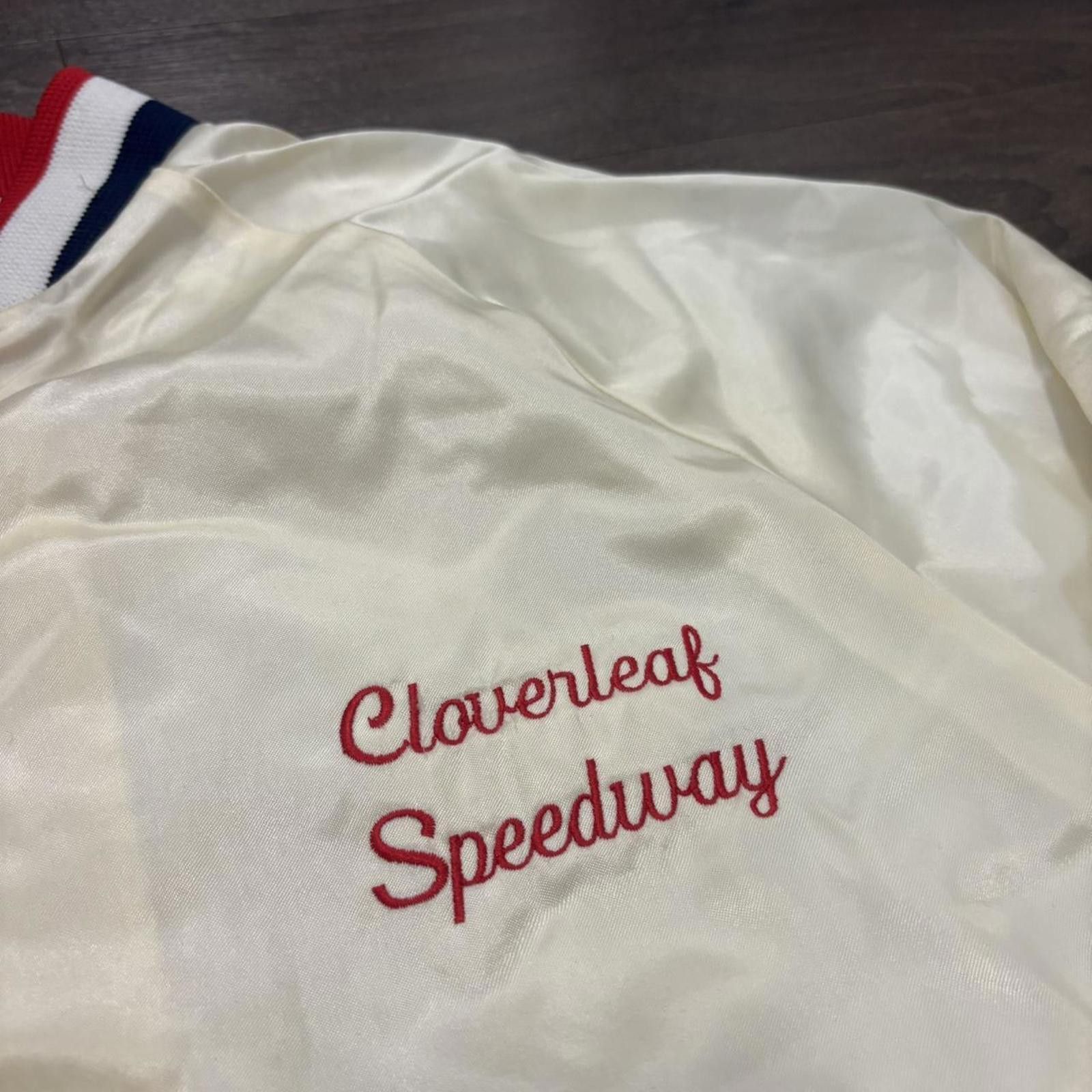Starter Vintage cloverleaf speedy way button up satin jacket 80s L Size US L / EU 52-54 / 3 - 1 Thumbnail