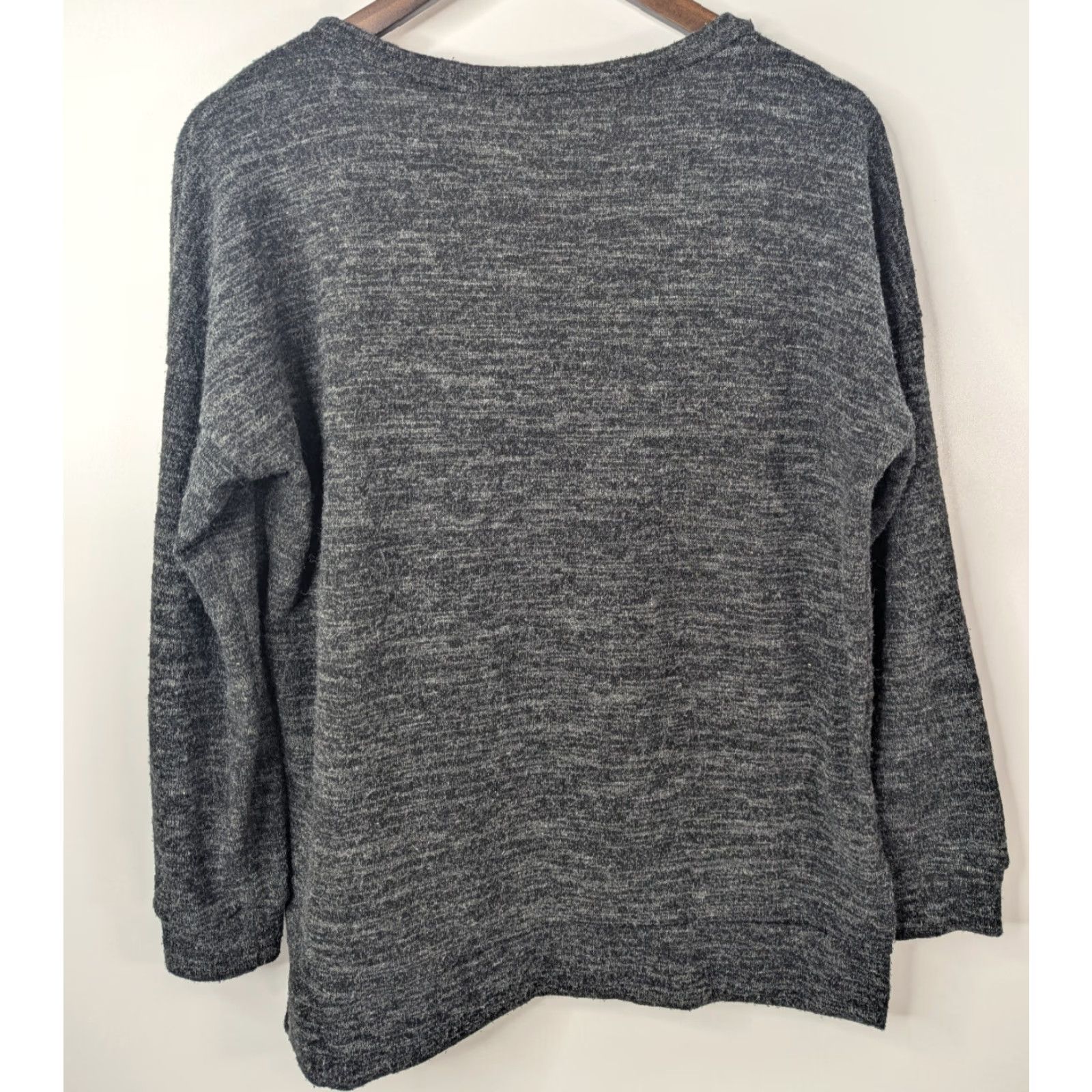 Vintage Byrdie Women’s Small Gray Pullover Sweatshirt Dolman Long Sleeve Pullover Size S / US 4 / IT 40 - 4 Thumbnail
