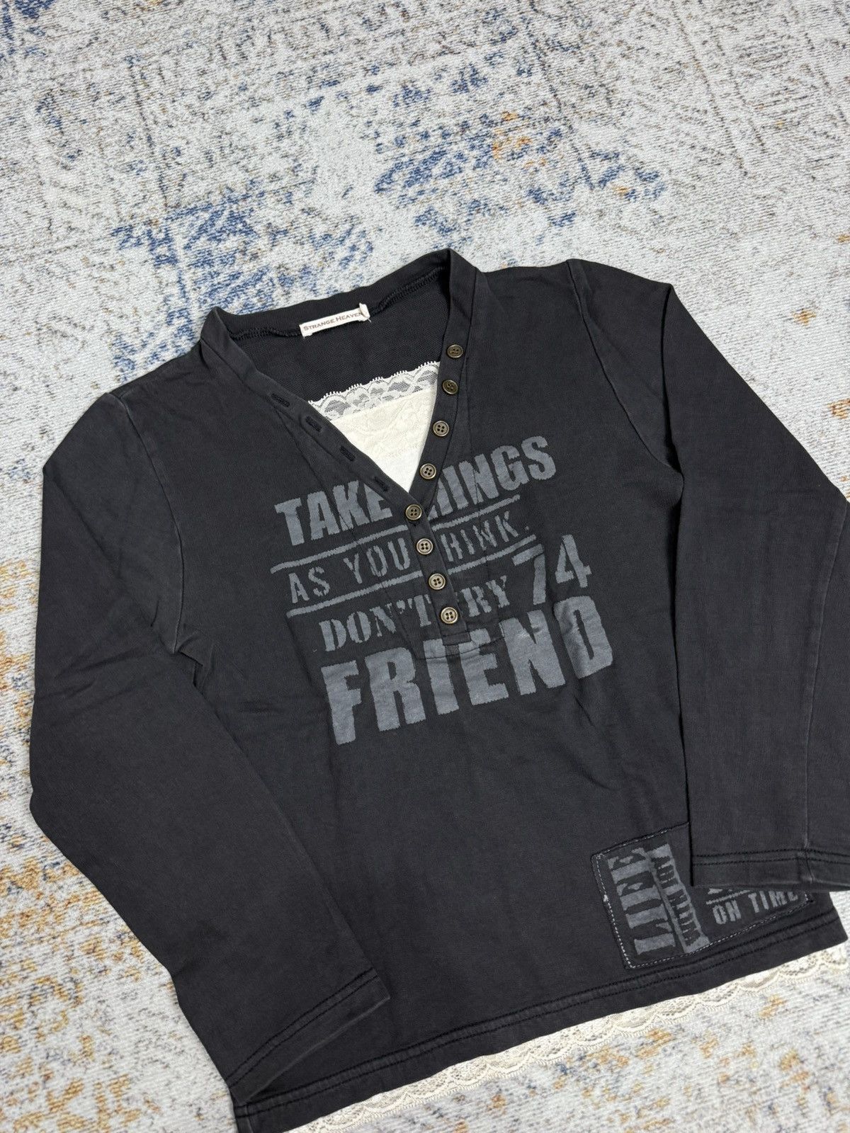 Japanese Brand Strange haven ifsix style long sleeve Size M / US 6-8 / IT 42-44 - 2 Thumbnail