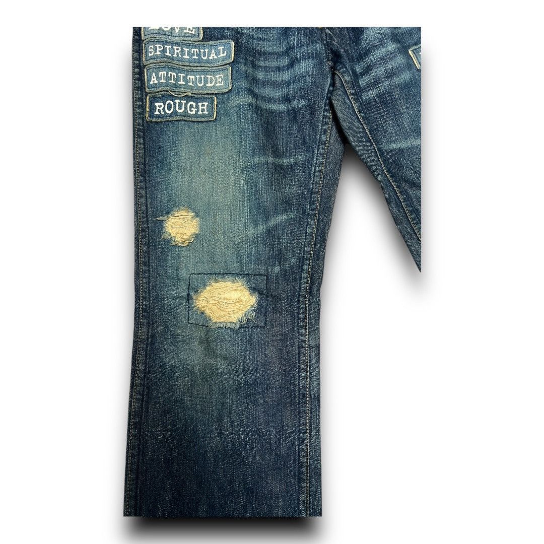 Japanese Brand × Number (N)ine NUMBER NINE DISTRESSED AND PATCHES JAPANESE BRAND DENIM Size US 31 - 9 Thumbnail