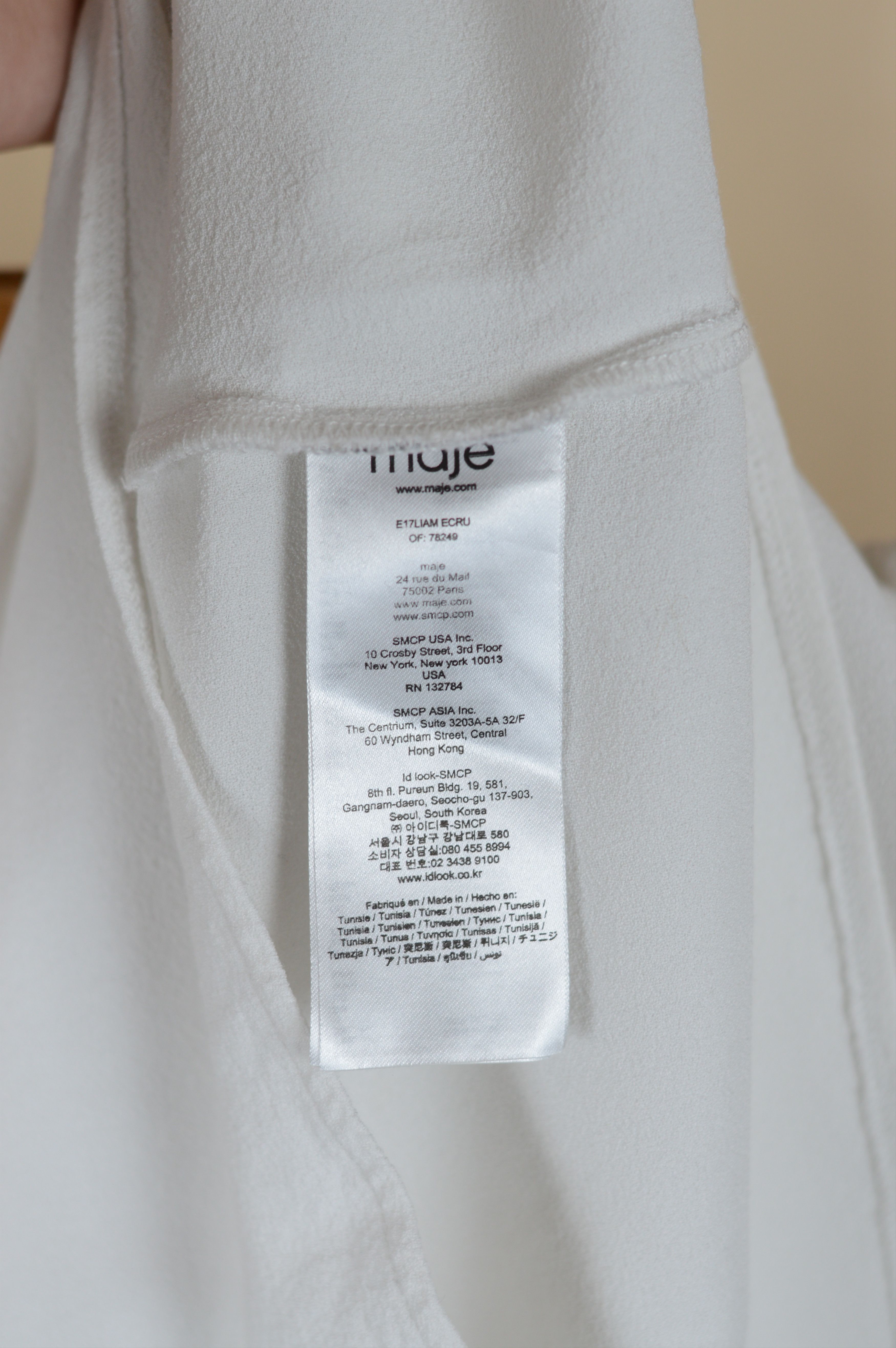 Maje Maje White Viscose Blouse Size XS / US 0-2 / IT 36-38 - 5 Thumbnail