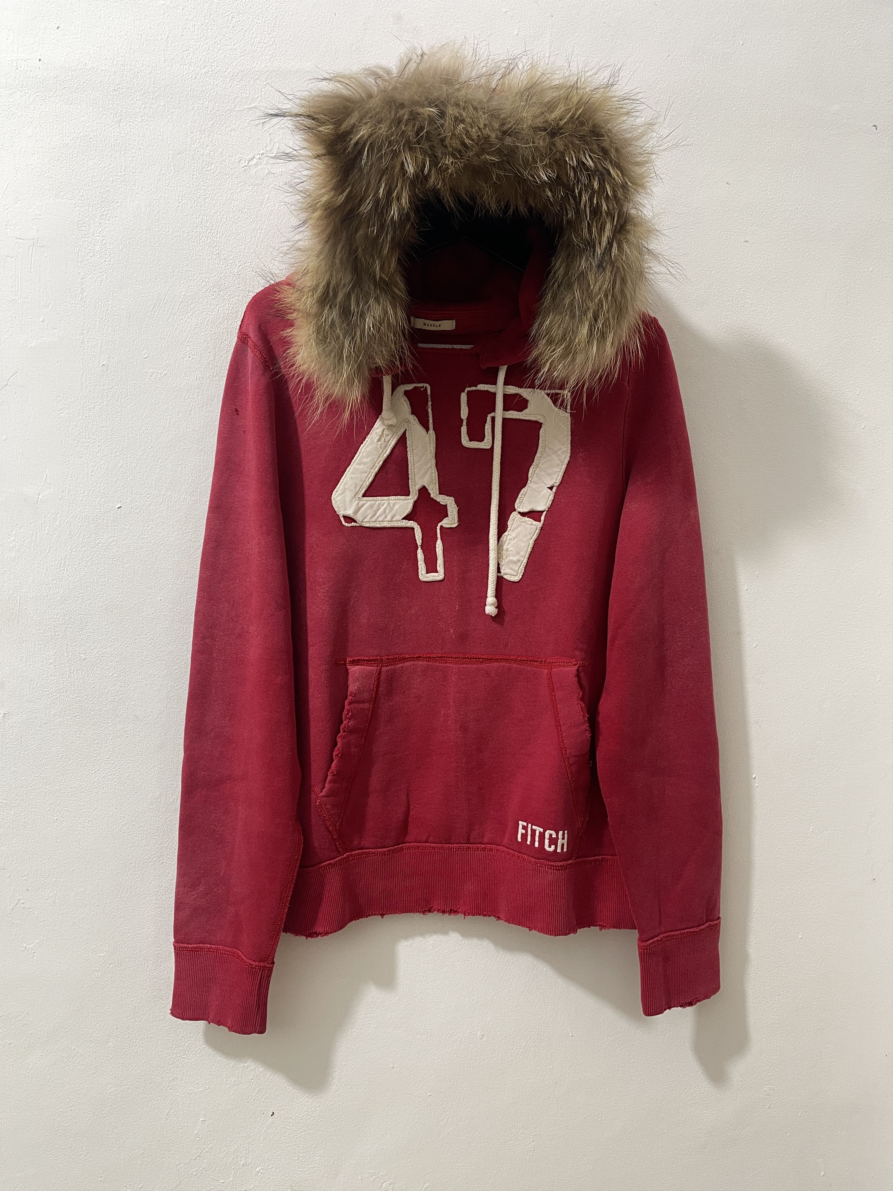 Abercrombie & Fitch Thrashed Abercrombie & Fitch Y2k Sun Fade Fur Opium Style Size US L / EU 52-54 / 3 - 1 Thumbnail