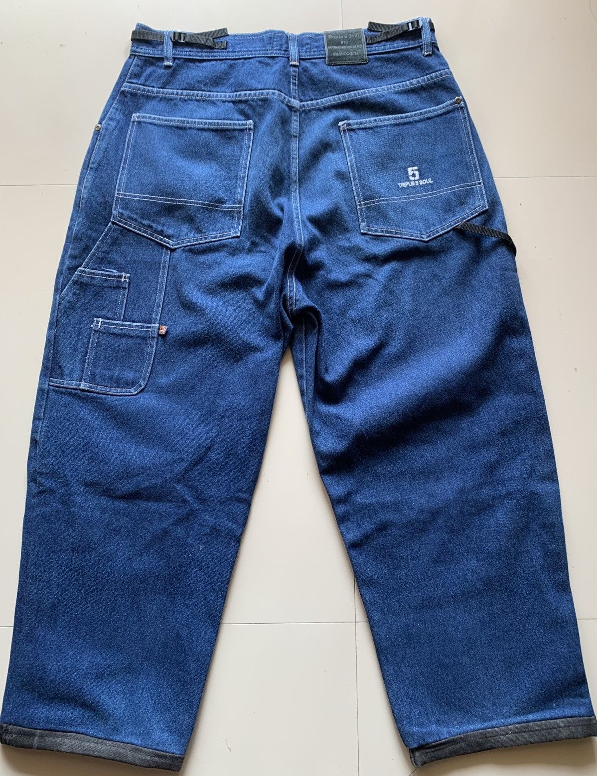 Triple 5 Soul Vintage Triple 5 Soul NYC Baggy x Carpenter Jeans wide Leg Size US 34 / EU 50 - 7 Thumbnail