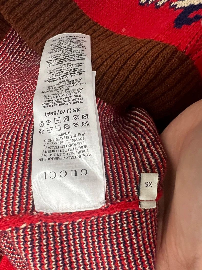 Gucci Gucci Zoo-themed pattern knitted sweater cardigan 2504-Next Size XS / US 0-2 / IT 36-38 - 4 Thumbnail