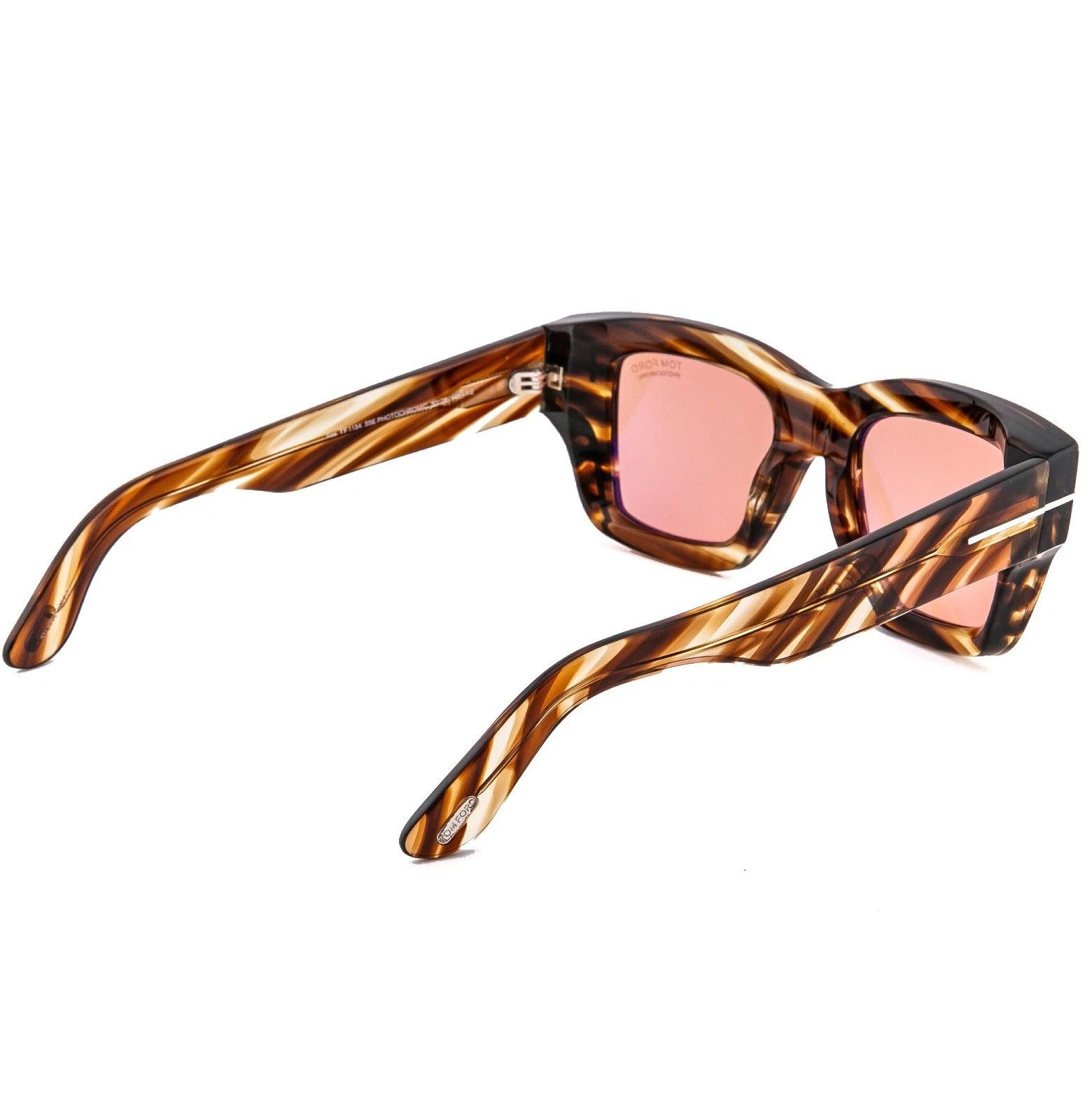 Tom Ford TOM FORD ILIAS TF1154 55E Rose Brown FT1154 Sunglass 1154 Size ONE SIZE - 5 Thumbnail